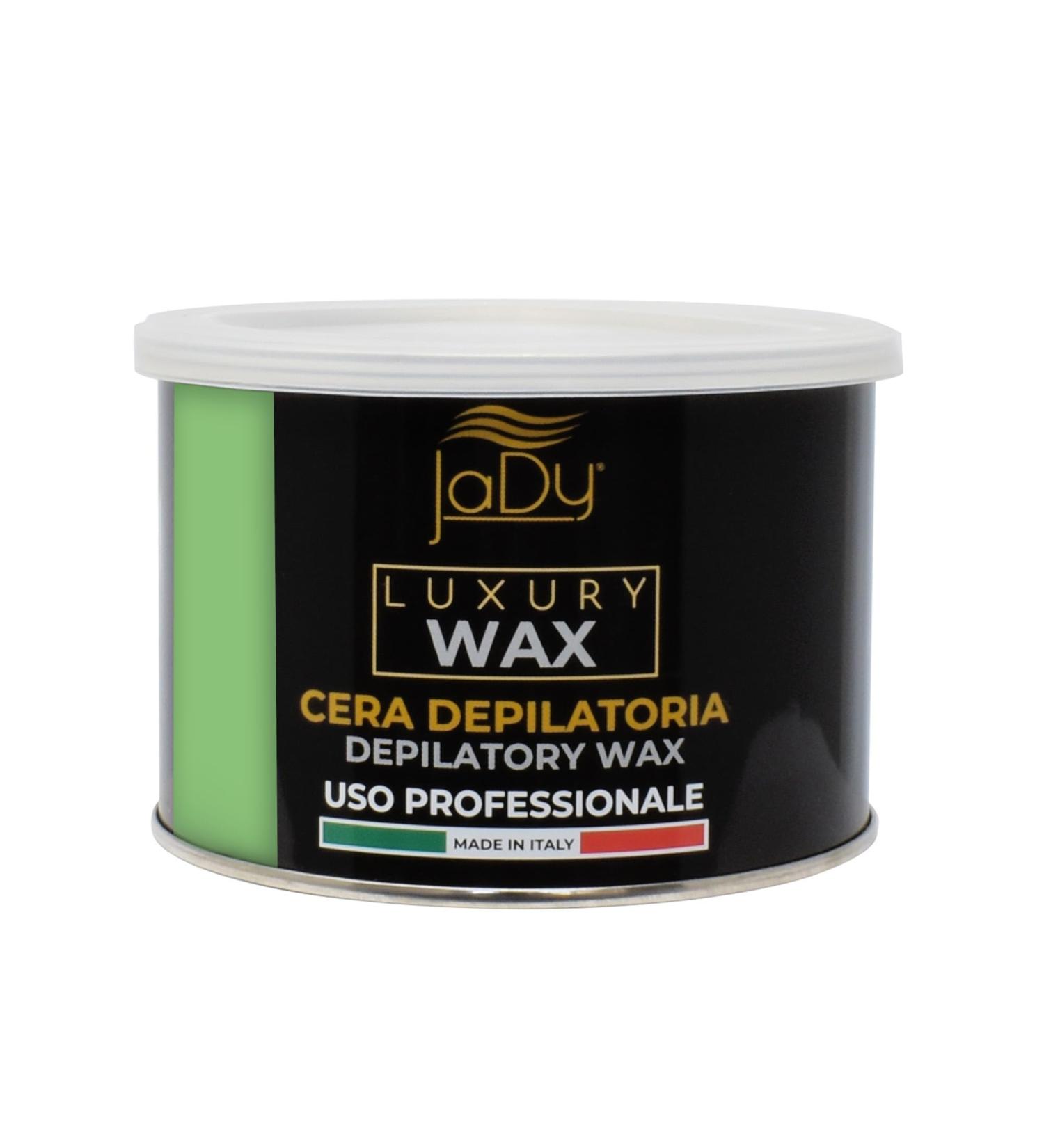 JaDy - Cire d pilatoire Aloe Vera | pilation douce pour peaux sensibles | Usage pro et maison | Fabriqu e en Italie 400 ml Verte 1 - Buy Online on GoSupps.com
