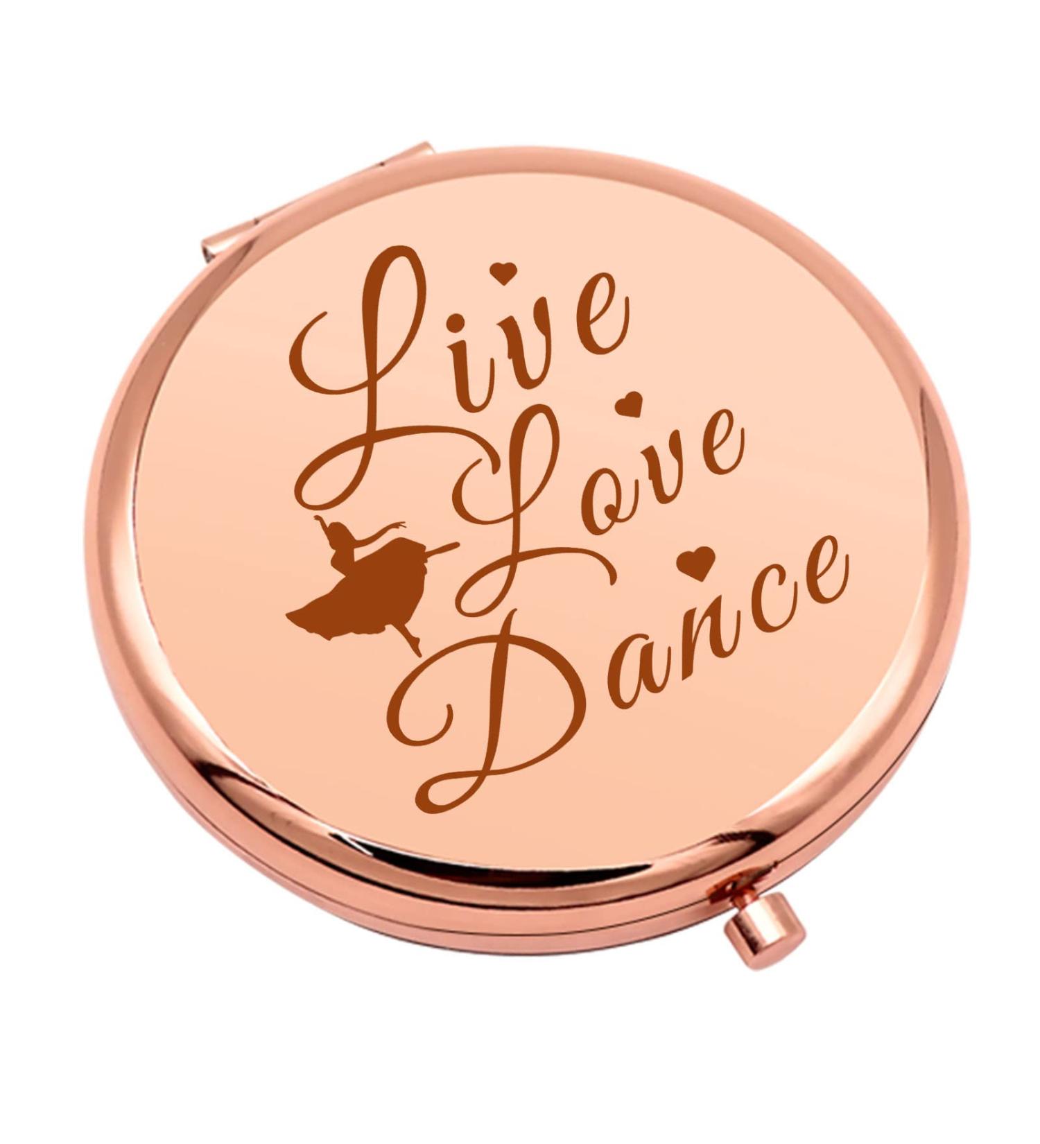 Dance Lover Compact Makeup Mirror - Perfect Gift for Dancers, Instructors, and Team Members - Buy Online on GoSupps.com