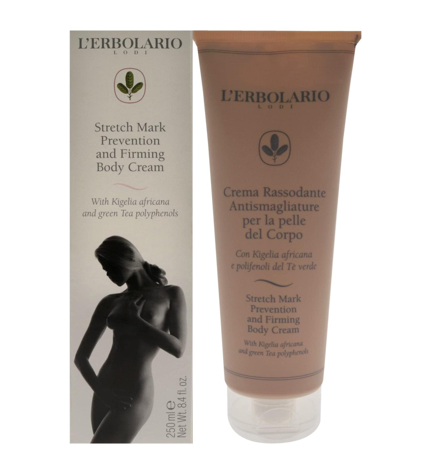 L'Erbolario Stretch Mark Prevention & Bust Firming Cream - Shea Butter & Kigelia Extract - 8.4 oz - Best Skin Firming & Stretch Mark Cream for International Shipping - Buy Online on GoSupps.com