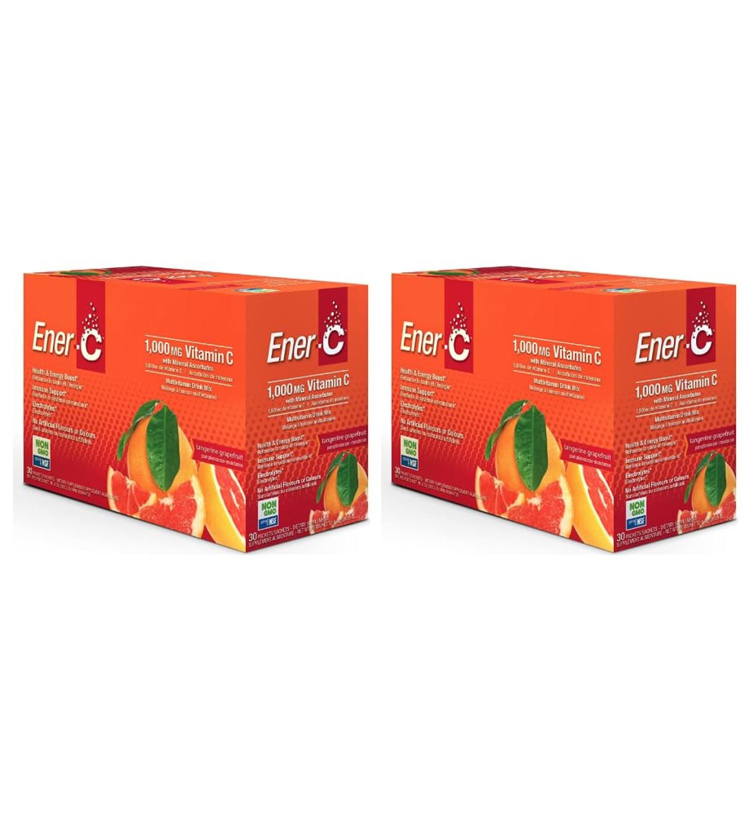 Conquitlam BC V36C2 EnerVitamin C mandarin grapefruit 2 x 30 packetsbags Pack of 2 - Buy Online on GoSupps.com