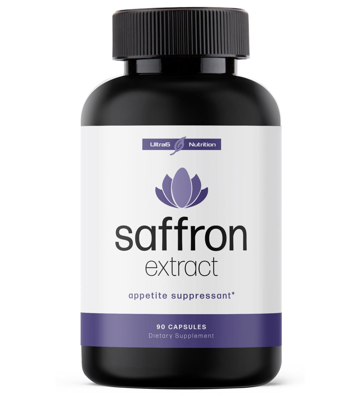 Buy Pure Saffron Extract for Weight Loss | Natural Appetite Suppressant & Craving Control | Energy & Mood Boost | 90 Capsules Made in USA - Buy Online on GoSupps.com