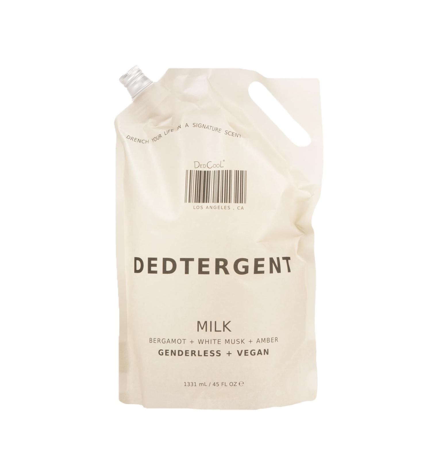 DedCool Liquid Laundry Detergent - Milk Refill (45 fl oz) | Luxurious Fragrance Vegan Non-Toxic 60 Washes Removes Stains & Essential Oils - Buy Online on GoSupps.com