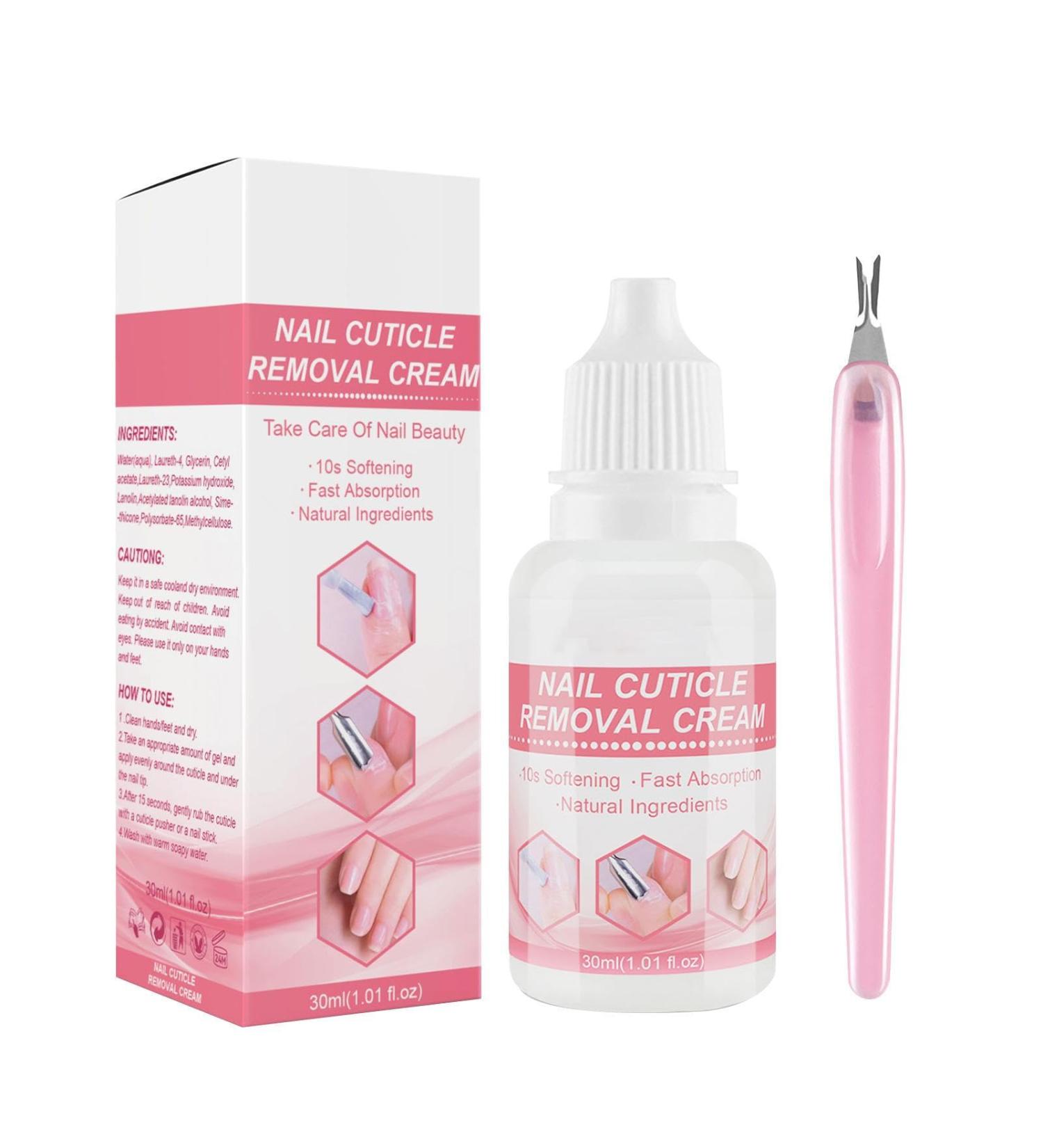 Cuticle Remover Cream | Cuticle Remover Gel 30ml Instant Fast Absorption Gentle Softening Cuticle Remover Cream Maintain Healthy Cuticles Honhoha - Buy Online on GoSupps.com