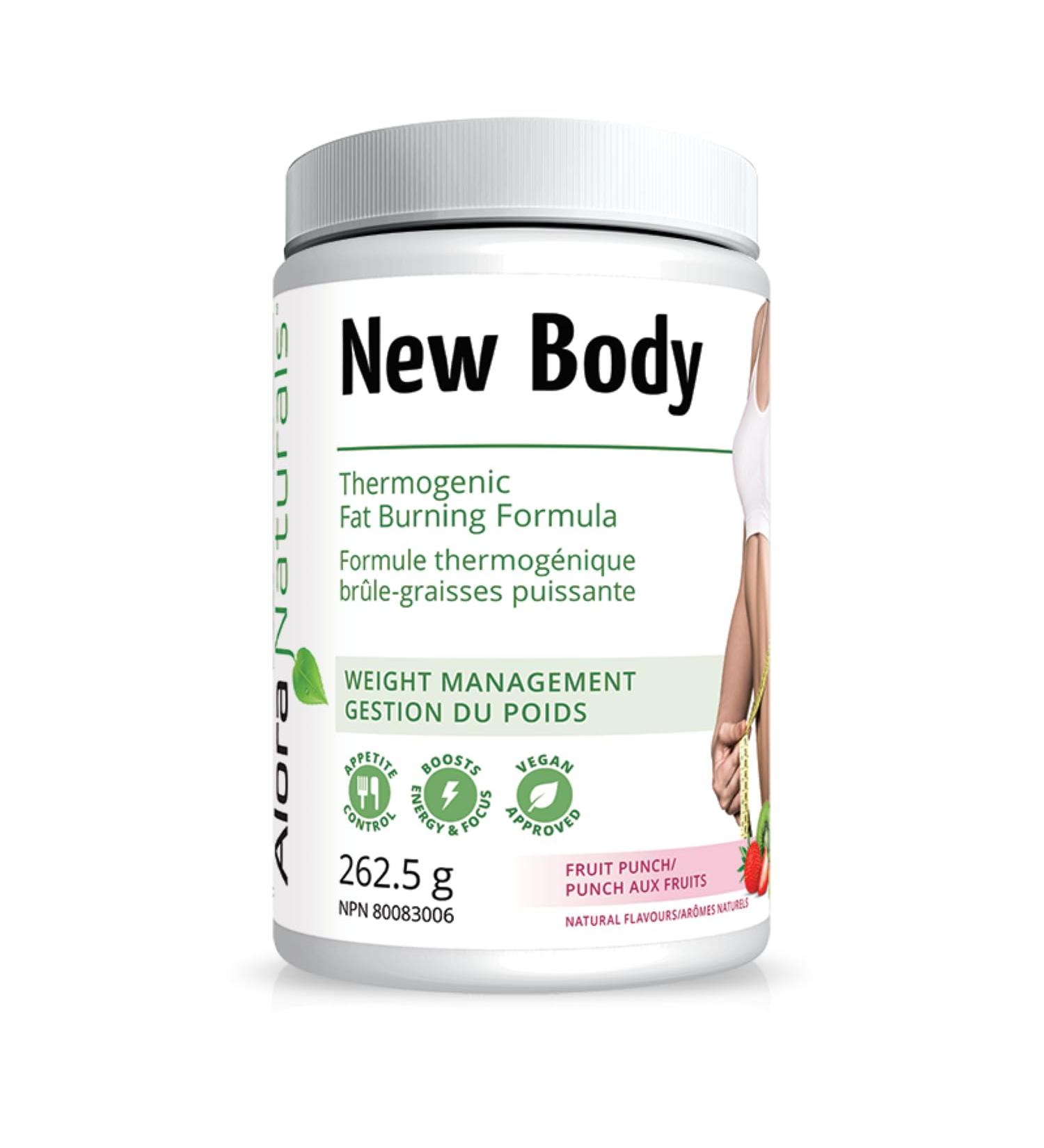 New Body Thermogenic Powder | Thermogenic Fat Burner Powder Infused with Green Tea | Increases Energy Antioxidant Support Weight Loss Support Fat Metabolism | 30 Servings (Fruit Punch) Fruit Punch 30 Servings - Buy Online on GoSupps.com