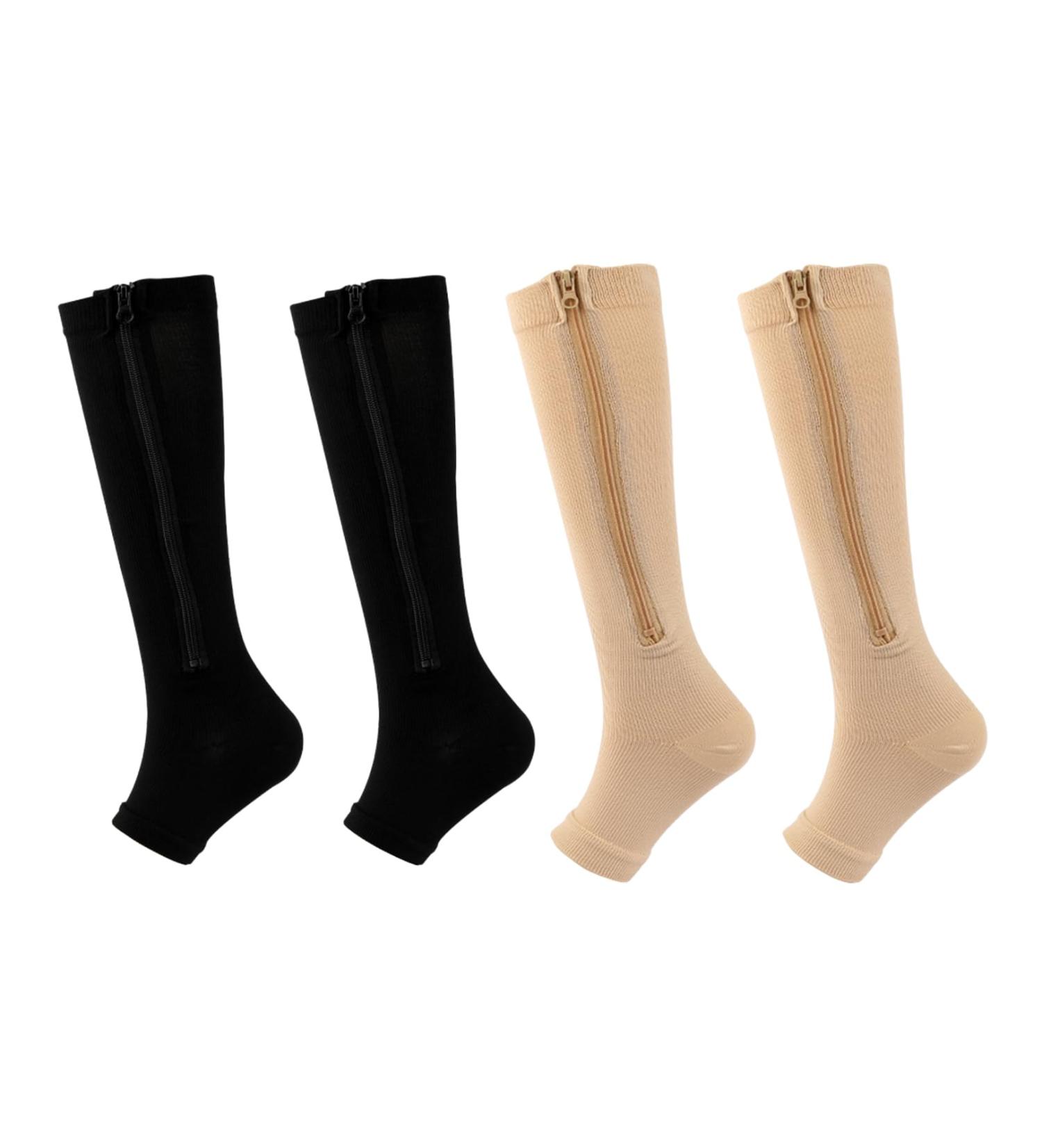 Shop Compression Socks for Plantar Fasciitis & Varicose Veins Knee-High Support Stockings for Edema & Recovery | S/M Size - Buy Online on GoSupps.com