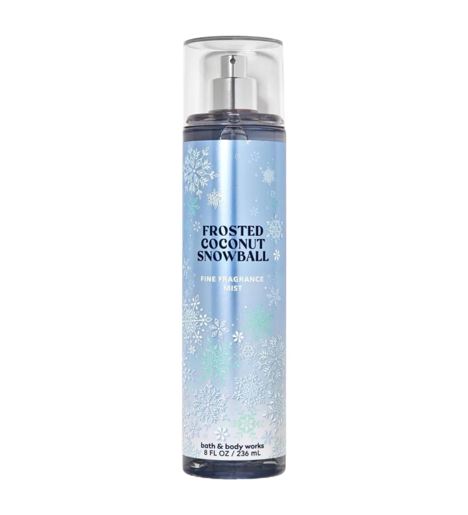 Bath & Body Works Holiday Traditions Frosted Coconut Snowball Body Mist. 8 Oz (Packaging Varies) Frosted Coconut Snowball 8 Fl Oz (Pack of 1) - Buy Online on GoSupps.com