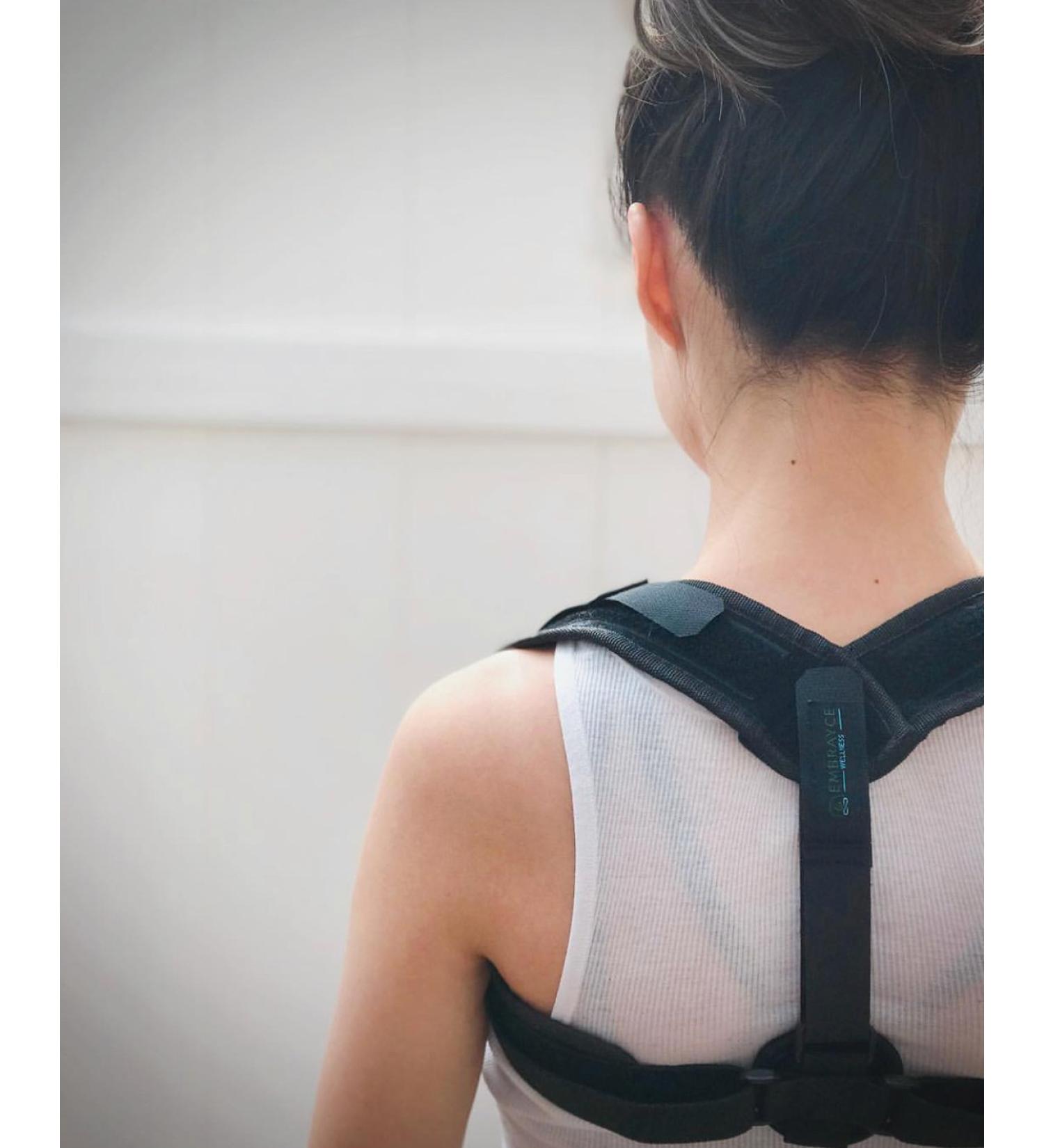Posture Corrector - Upper Back Clavicle Brace for Women and Men - Orthopedic Tool That Supports Shoulders & Prevents Kyphosis - Adjustable and Wearable - Discreet Fit With Undershirt