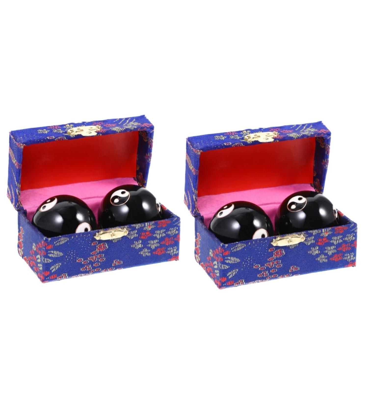 Tovinanna 4-Piece Massage Globe Set | Handmade Stress Relief Balls | Magnetic Fitness Tools for Meditation & Relaxation - Buy Online on GoSupps.com