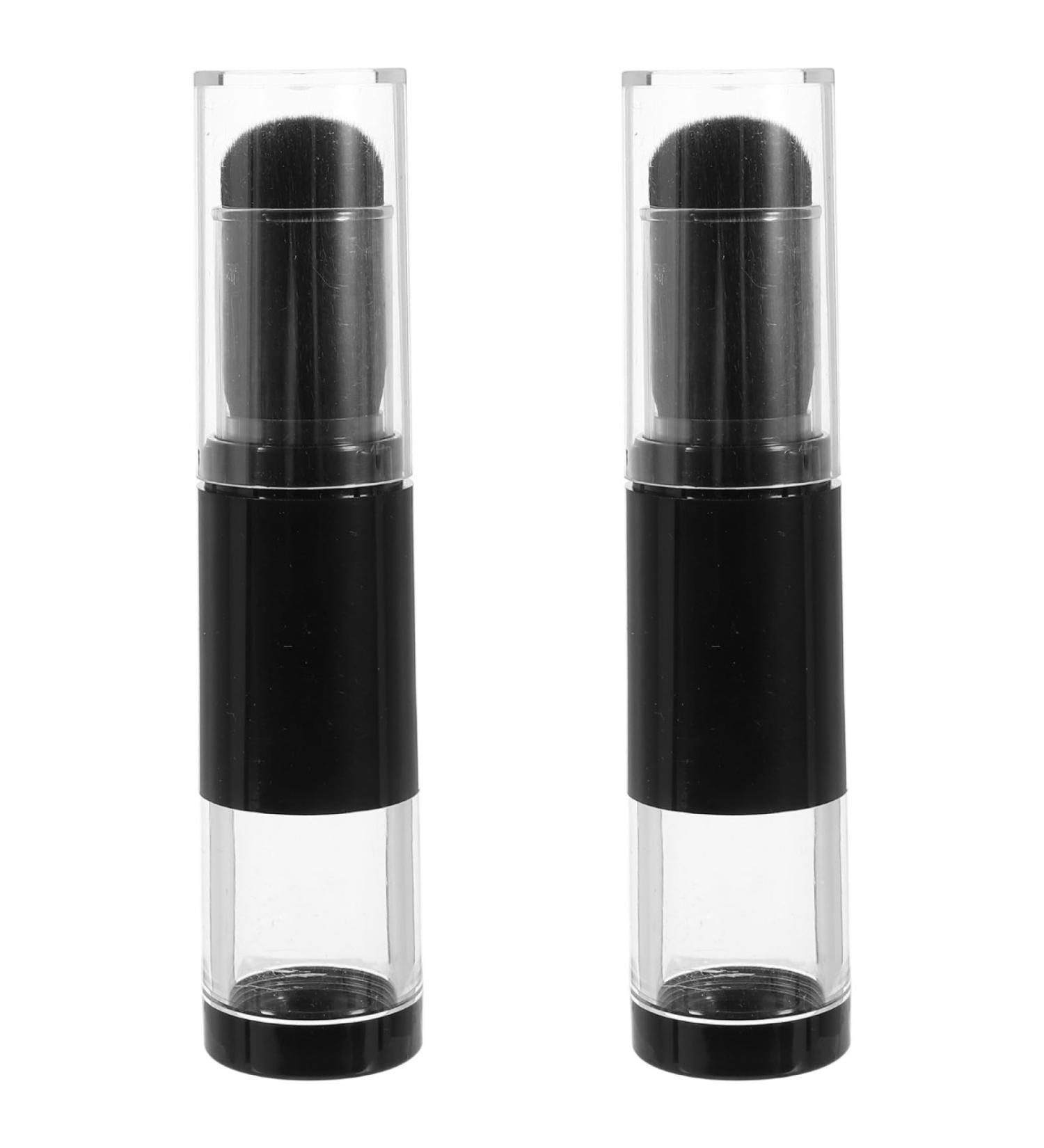 Beaupretty 2pcs Retractable Blush Brush Set with Refillable Loose Powder Bottle - Perfect for Contouring & Highlighting | International Shipping Available - Buy Online on GoSupps.com