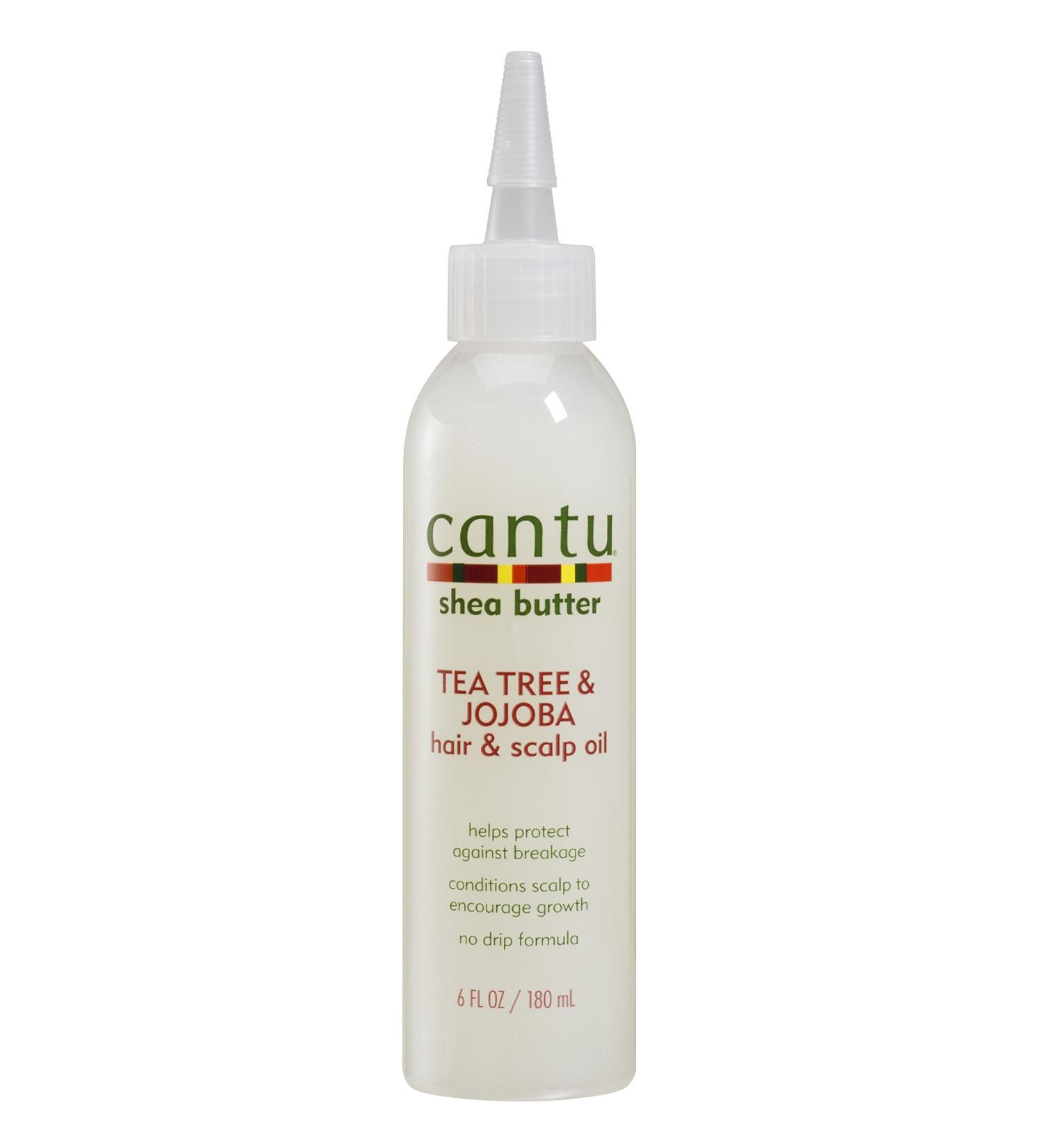 Cantu Shea Butter Tea Tree & Jojoba Hair & Scalp Oil 6 Fluid Ounce (Pack of 6)