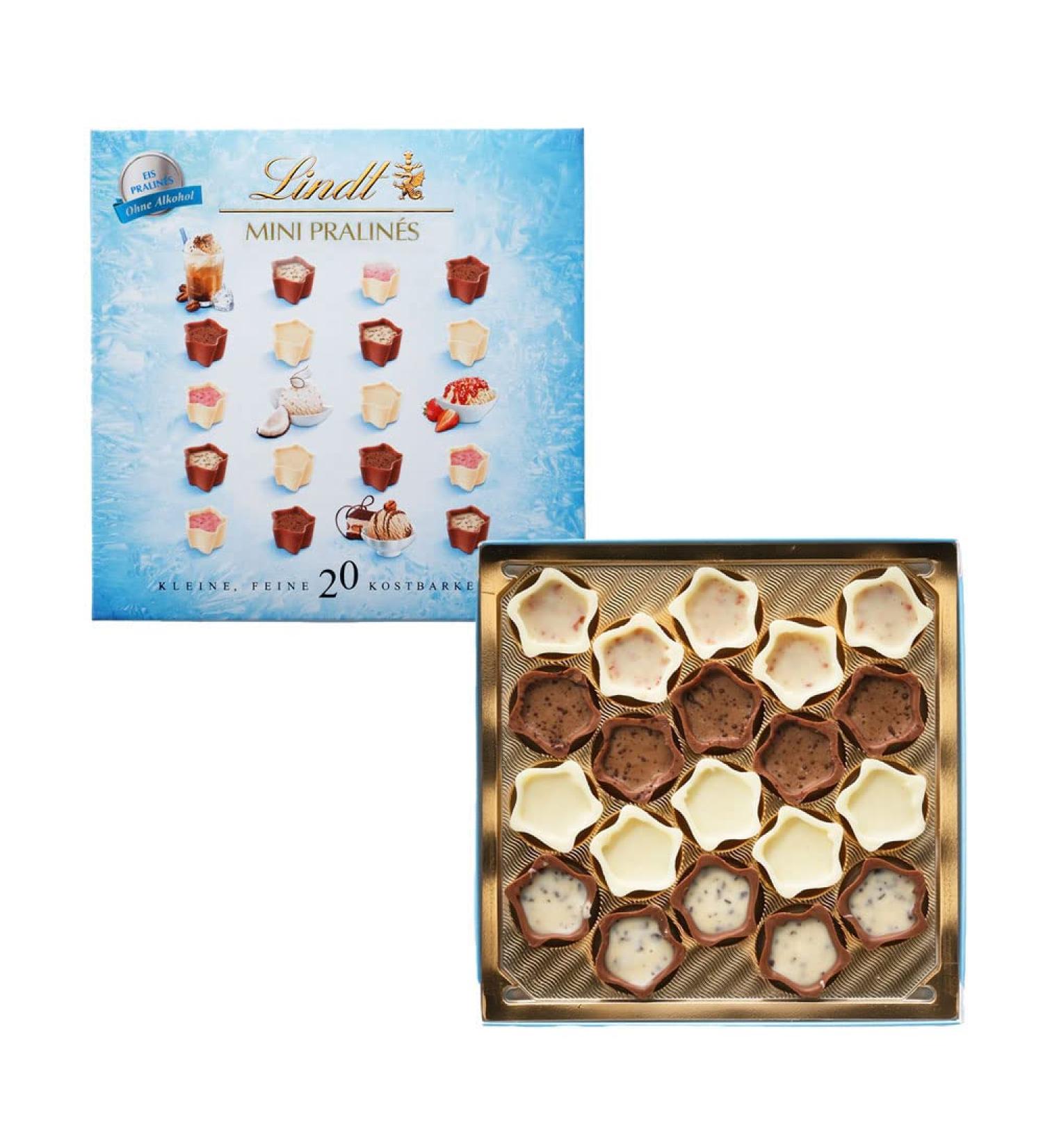 Lindt Chocolate Summer Mini Eis Pralin s 90g - 20 Alcohol-Free Pralines in 4 Varieties | Perfect Chocolate Gift Box - Buy Online on GoSupps.com
