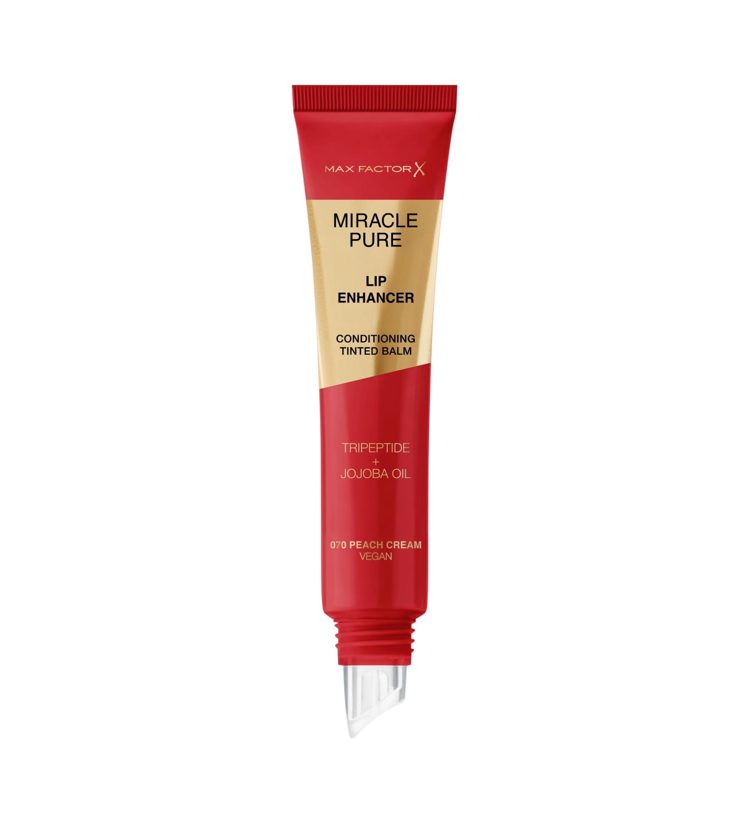 Max Factor Miracle Pure Lip Enhancer Baume l vres hydratant l'huile de jojoba No.070 Peach Cream 12 ml - Buy Online on GoSupps.com