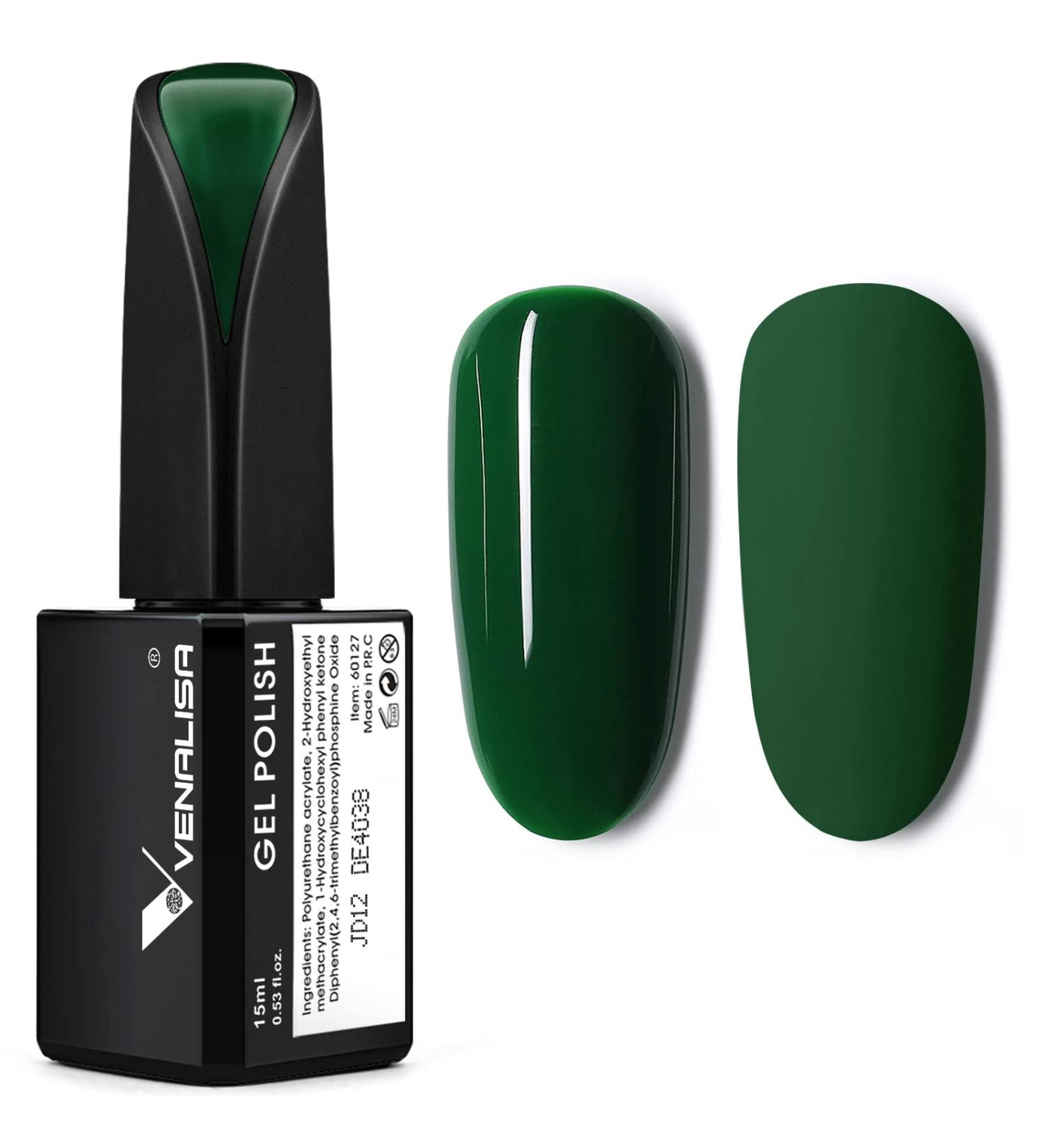 VENALISA 15ml Gel Nail Polish Emerald Green | Soak Off UV LED Nail Gel | Manicure Salon Quality | DIY at Home | JD12 - Buy Online on GoSupps.com