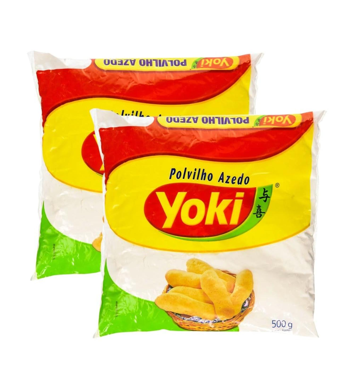 Yoki Polvilho Azedo | Acid Starch | Sour Starch | Sour Tapioca Flour | Easy to Prepare | Cheese Bread Mix | Base Ingredient | for Making Famous Brazilian Cheese Bread | 500g (Pack of 2) - Buy Online on GoSupps.com