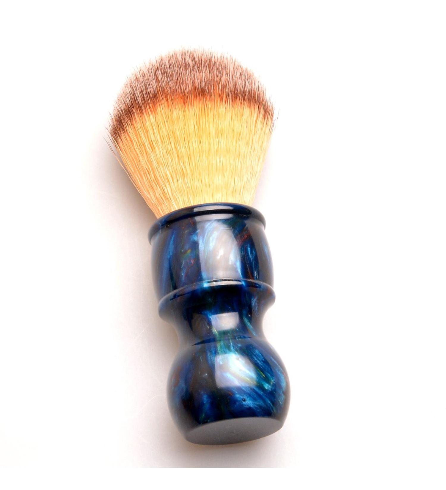 CSB Synthetic Bristle Shaving Brush - Deep Blue Colorful Resin Handle | International Shipping Available - Buy Online on GoSupps.com