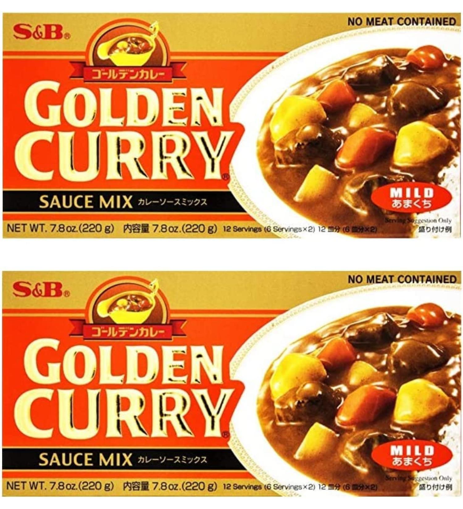 S&B Japanese Curry Sweet Gold (Pack of 2)