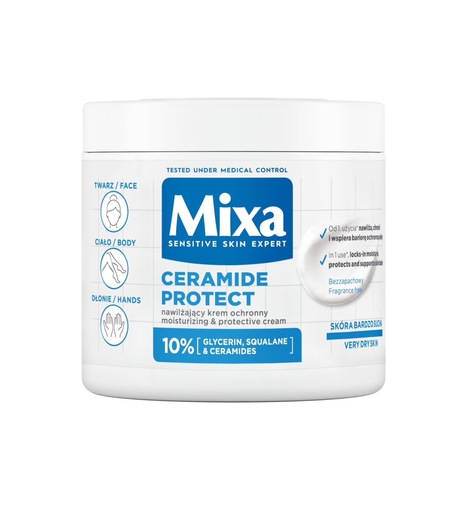 Garnier Mixa Ceramide Protect Moisturizing Cream 400 ml - Buy Online on GoSupps.com