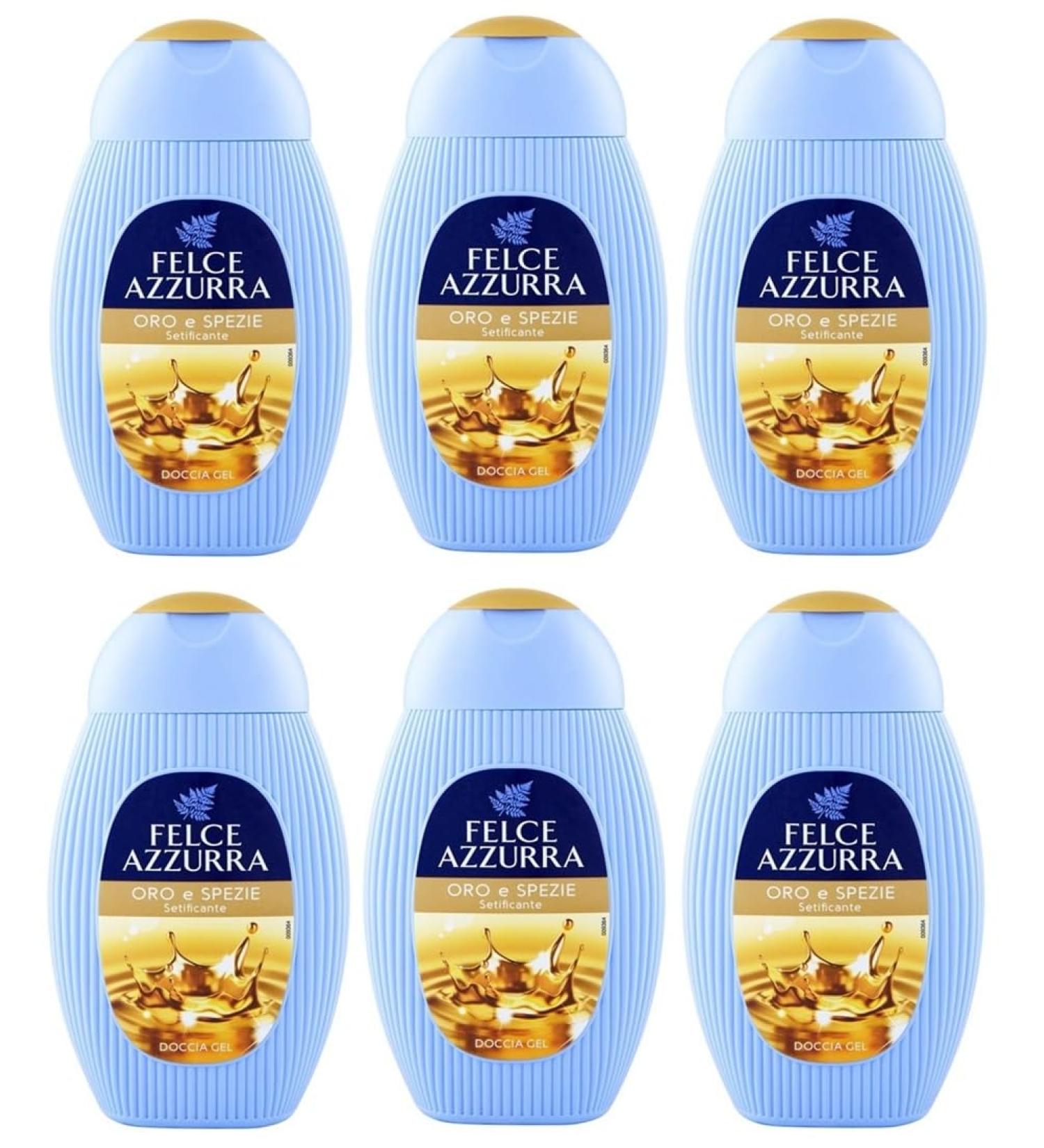 Felce Azzurra 6 x Shower Gel Shower Gel 250ml Sky Blue