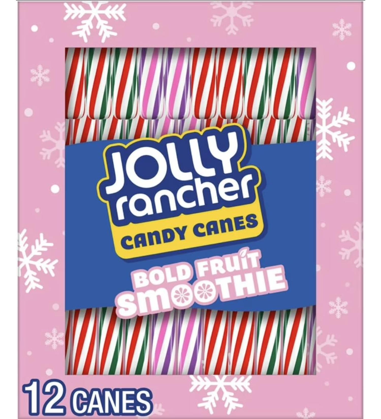 Jolly Rancher Candy Canes Assorted Flavour Strawberry Mixed Berry Watermelon 12 Count 149g (Specialy Crafted For Cristmas) - Buy Online on GoSupps.com