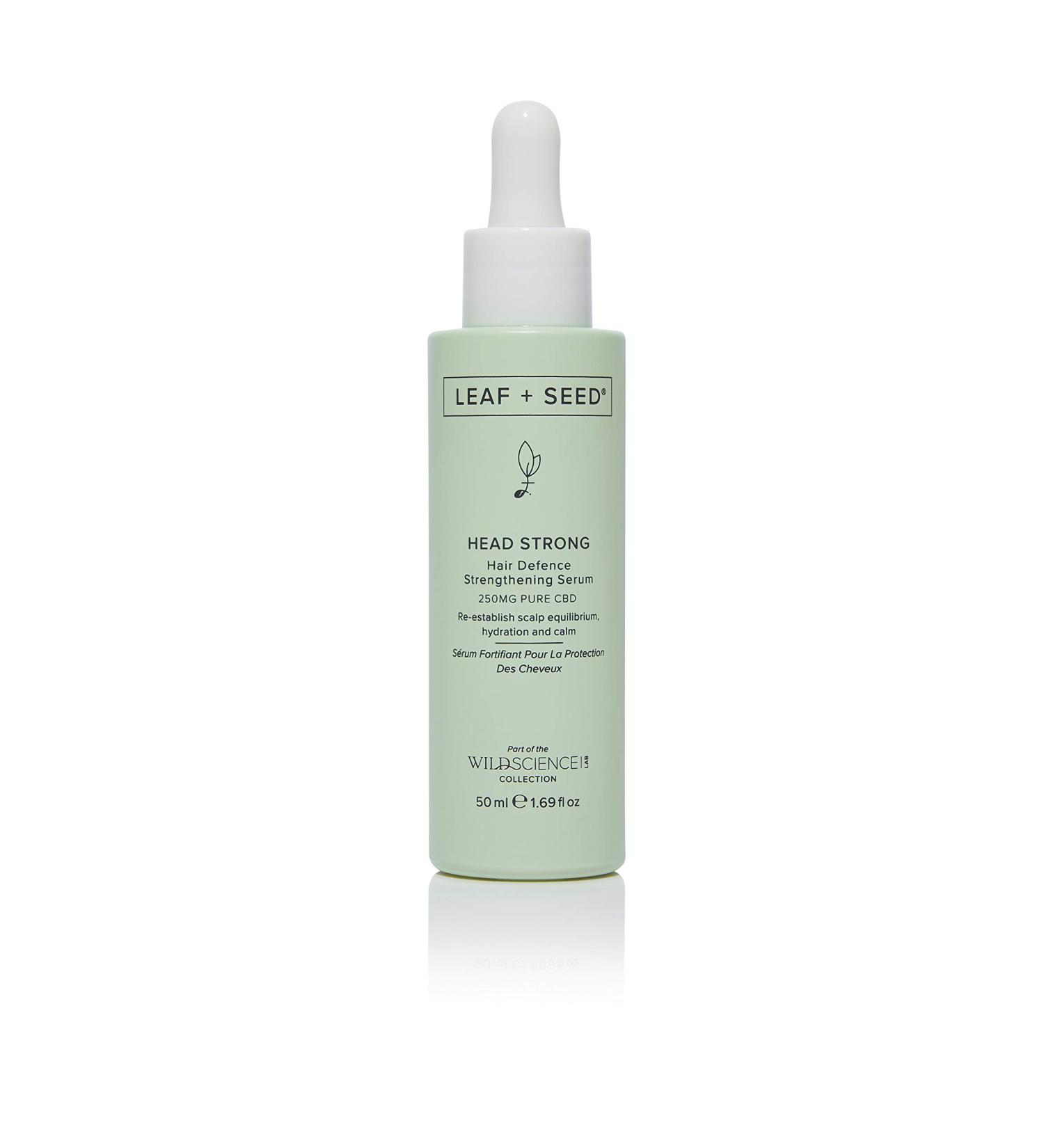 Wild Science Lab LEAF +SEED Head Strong Hair Defence Strengthening Natural Hair Serum re-establish scalp equilibrium hydration and calm vegan free from Sulphate Silicone and Paraben 50ml - Buy Online on GoSupps.com
