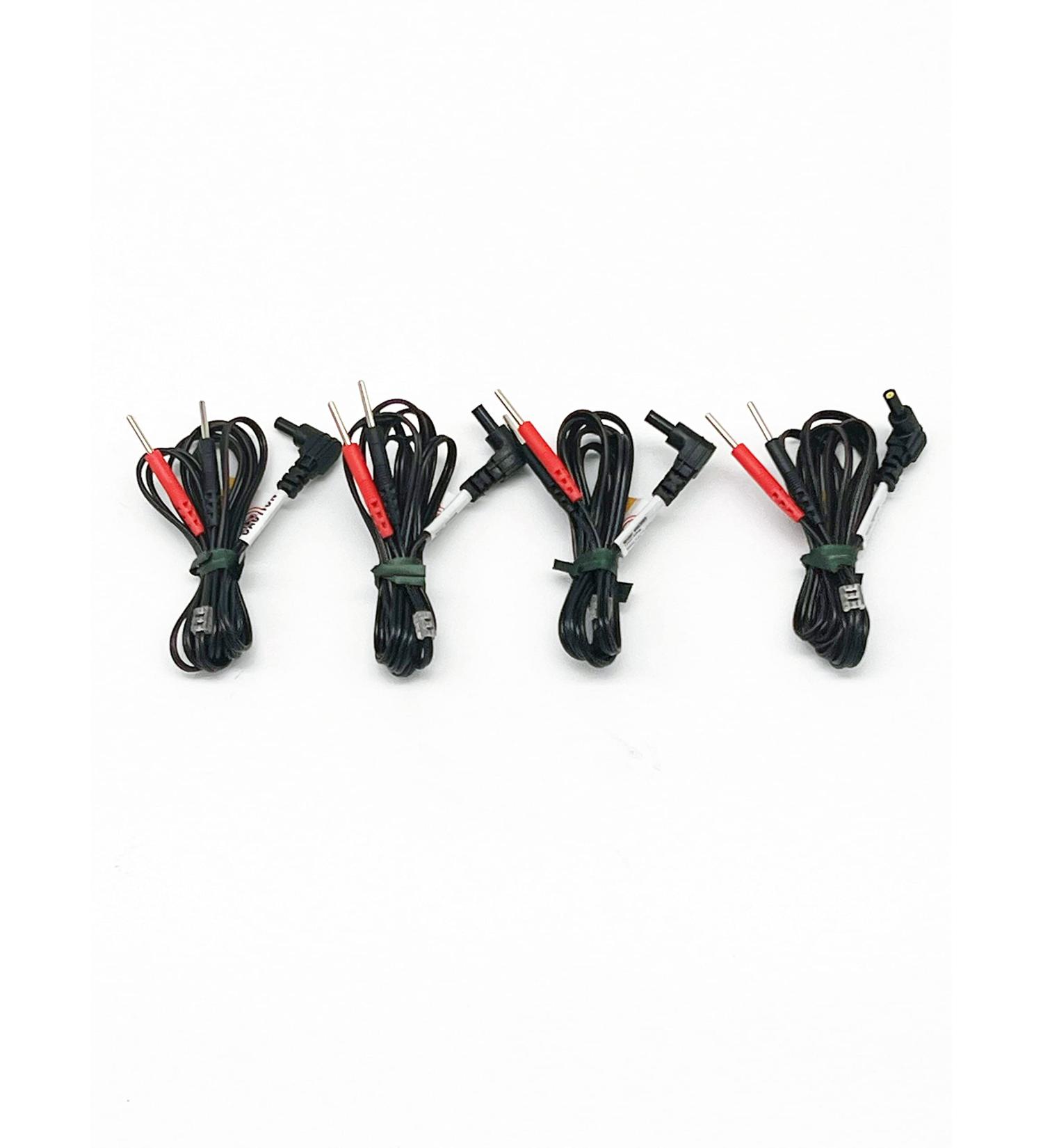 MSS OTC Premium Black Lead Wires for TENS & EMS Units - 2 Set with Standard Female Plug | International Shipping - Buy Online on GoSupps.com