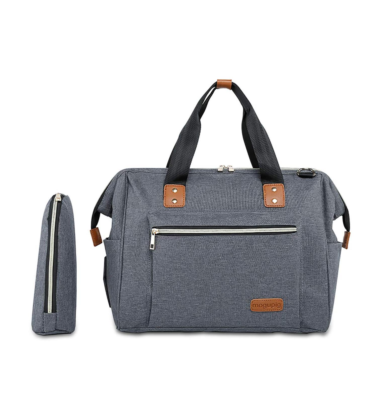 SONARIN Baby Nappy Changing Bag with Insulated Pocket Satchel Waterproof Large Capacity Stylish and Durable Dark Gray - Buy Online on GoSupps.com