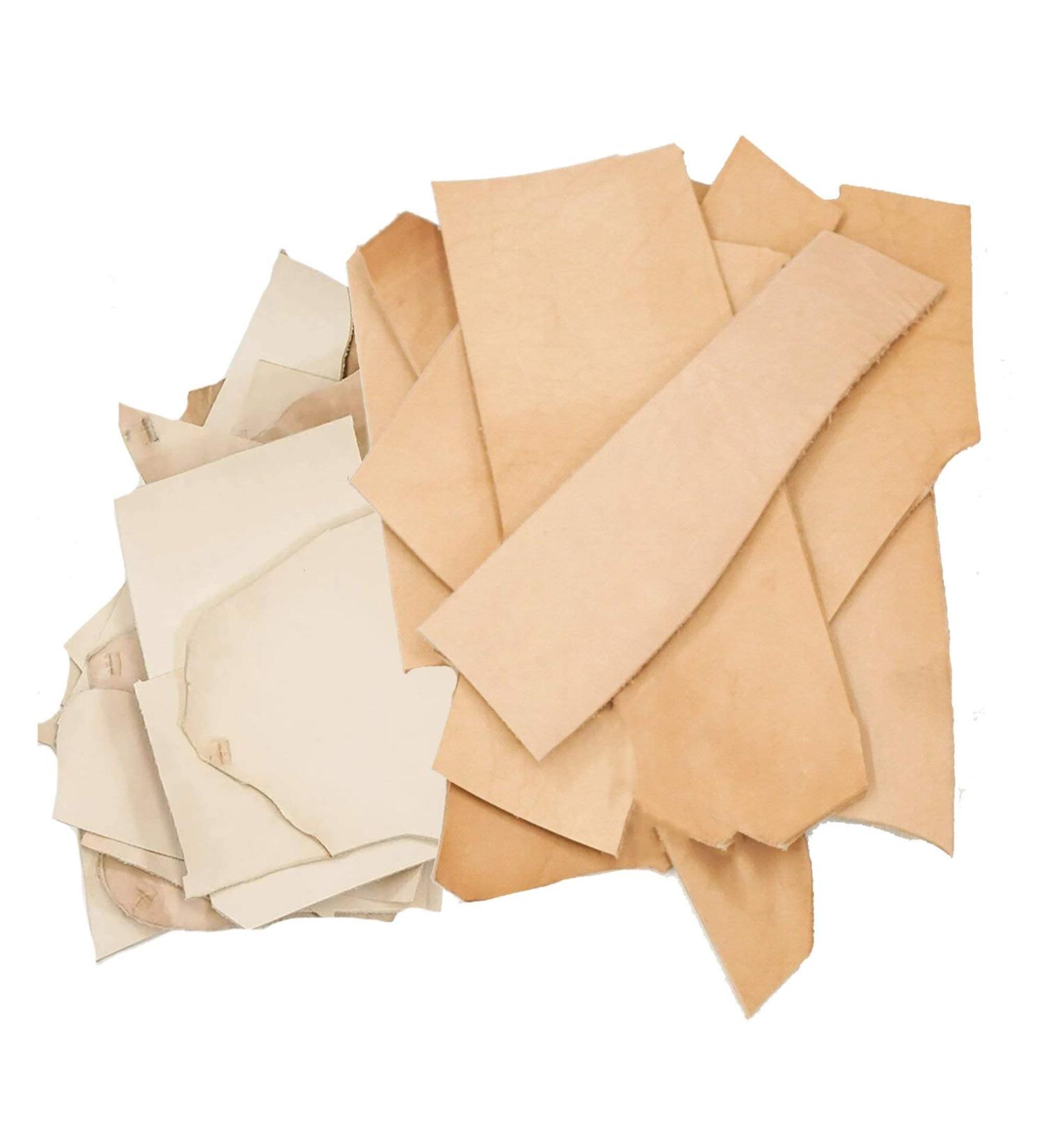 2 LB Mixed Weight Vegetable Tanned Leather Scraps for Tooling, Holsters, Knife Sheath - Full Grain Cowhide Remnants - Ideal for Carving, Embossing, Stamping - Thickness .8-4mm - ELW - Buy Online on GoSupps.com