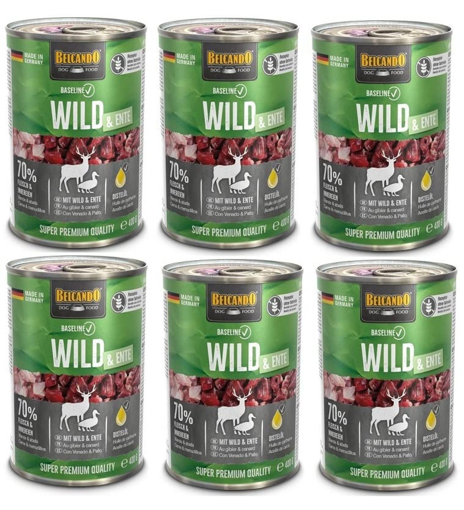 Belcando Baseline Wild & Duck 6 x 400g Grain Free Dog Food
