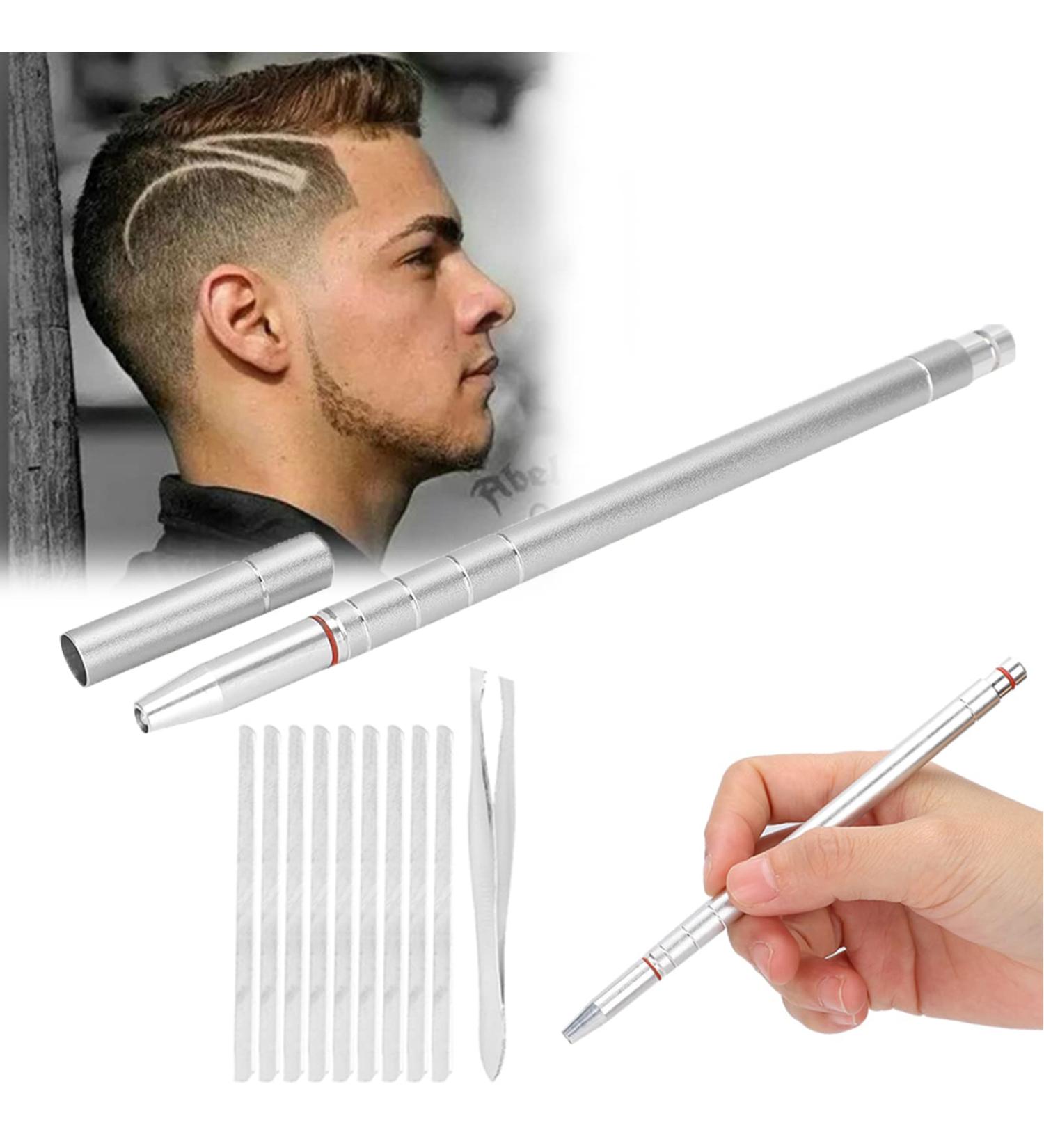 Professional Shaving Pen Kit - Stainless Steel Hair Engraving Tool for DIY Beard & Eyebrow Styling - Buy Online on GoSupps.com