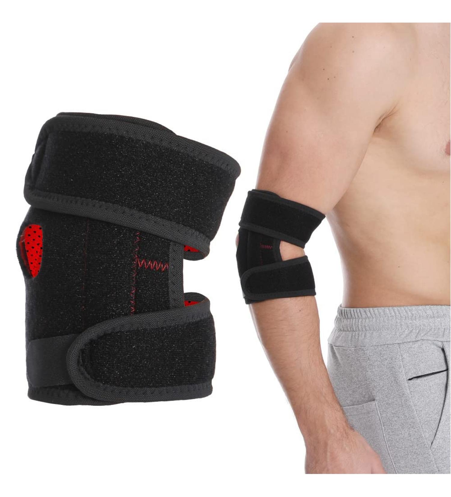 Milltrip Elbow Support - Neoprene Brace for Tendinitis & Arthritis Relief | Elbow Pads for Tennis & Golfers | Pain Relief & Protection - Buy Online on GoSupps.com