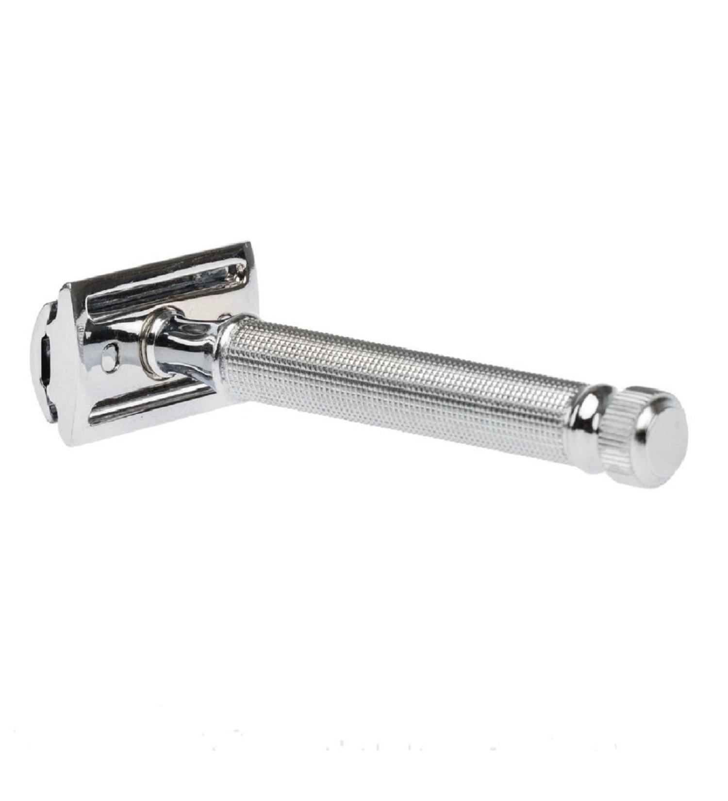 Fendrihan Double Edge Safety Razor with Square Knurled Handle - Premium Shaving Tool for a Smooth Close Shave - International Shipping Available - Buy Online on GoSupps.com