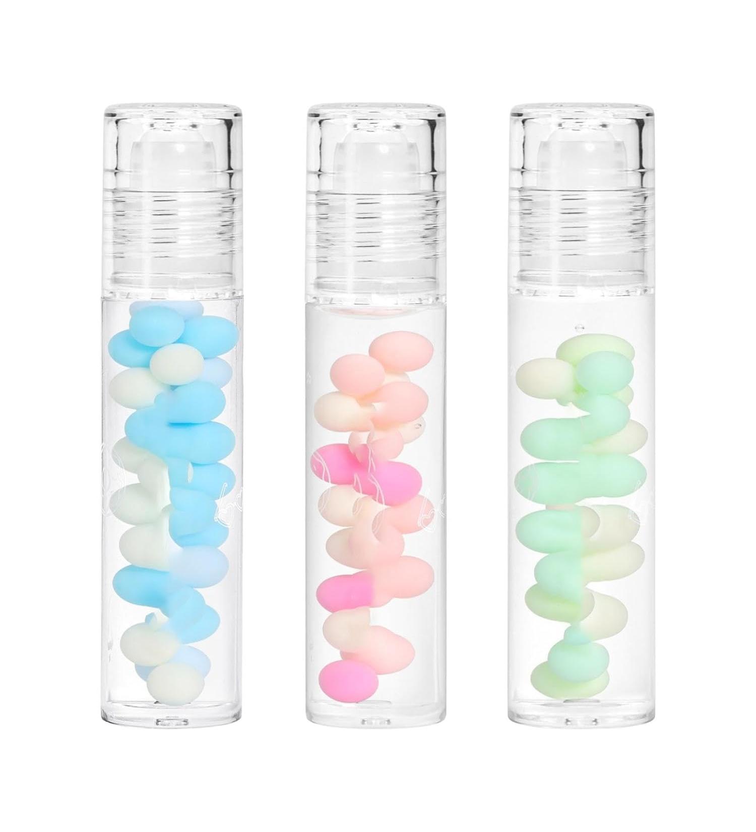 Moisturizing Lip Oil Soothes Lips Protecting Lip Film Moisturizing Exfoliating Lip Moisturizer Lasting Bright Lip Oil Lip Care Tool Make Lips Fuller And Moisturizing (3MIX) - Buy Online on GoSupps.com