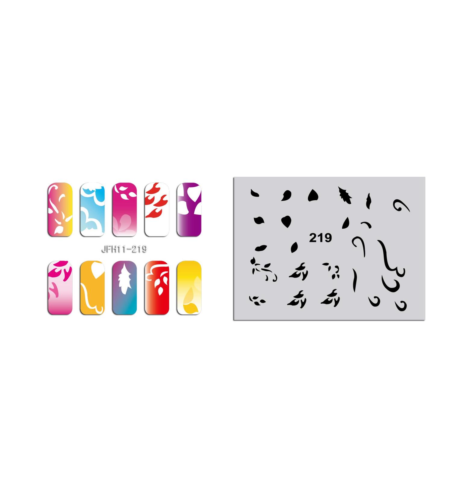 Fingernail stencil (airbrush nail art) Fengda JFH11-219