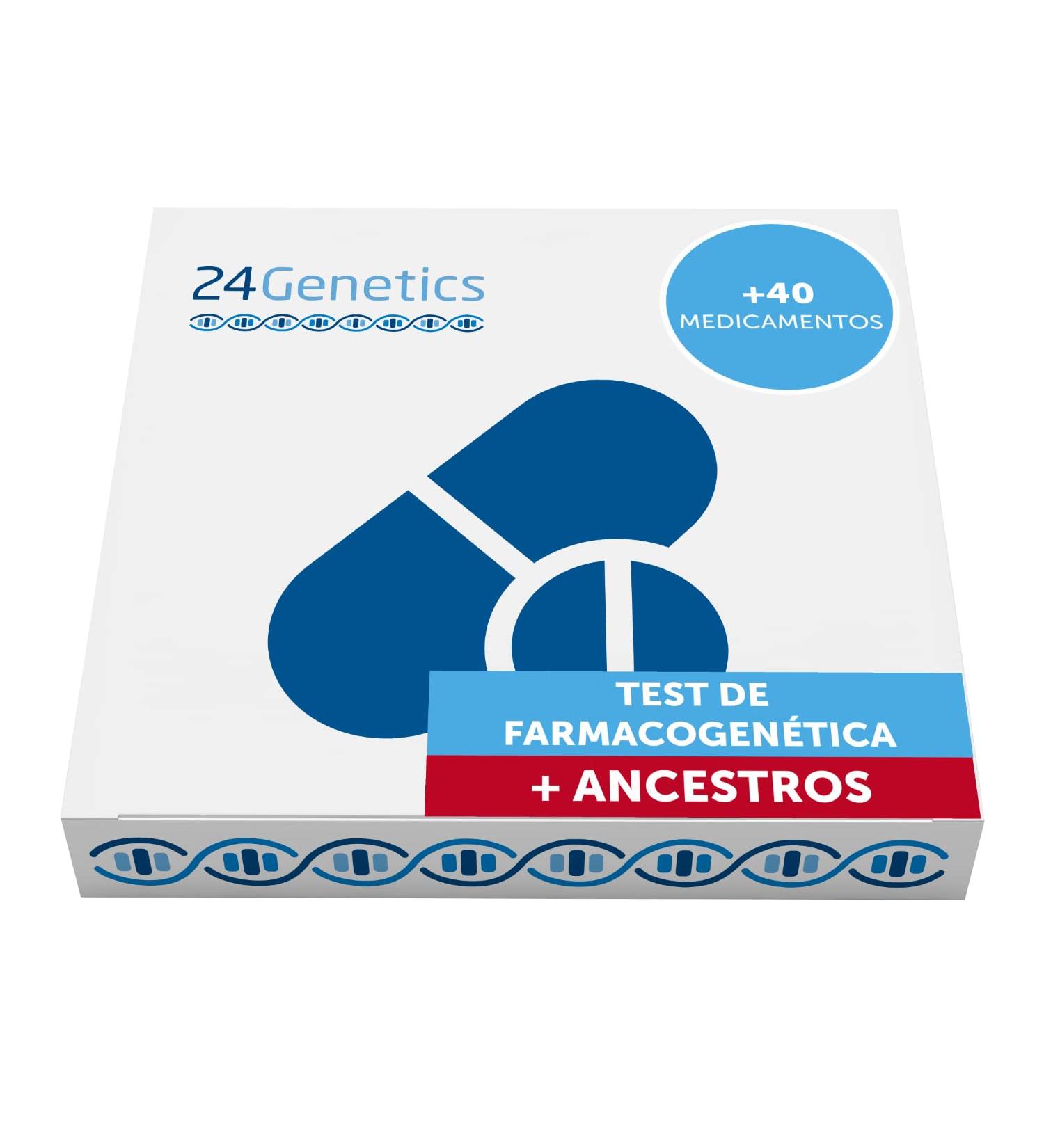 24Genetics DNA Test: Pharmacogenetic Insights & Free Ancestry - Home Test for Drug Effects & Heritage Analysis - Buy Online on GoSupps.com