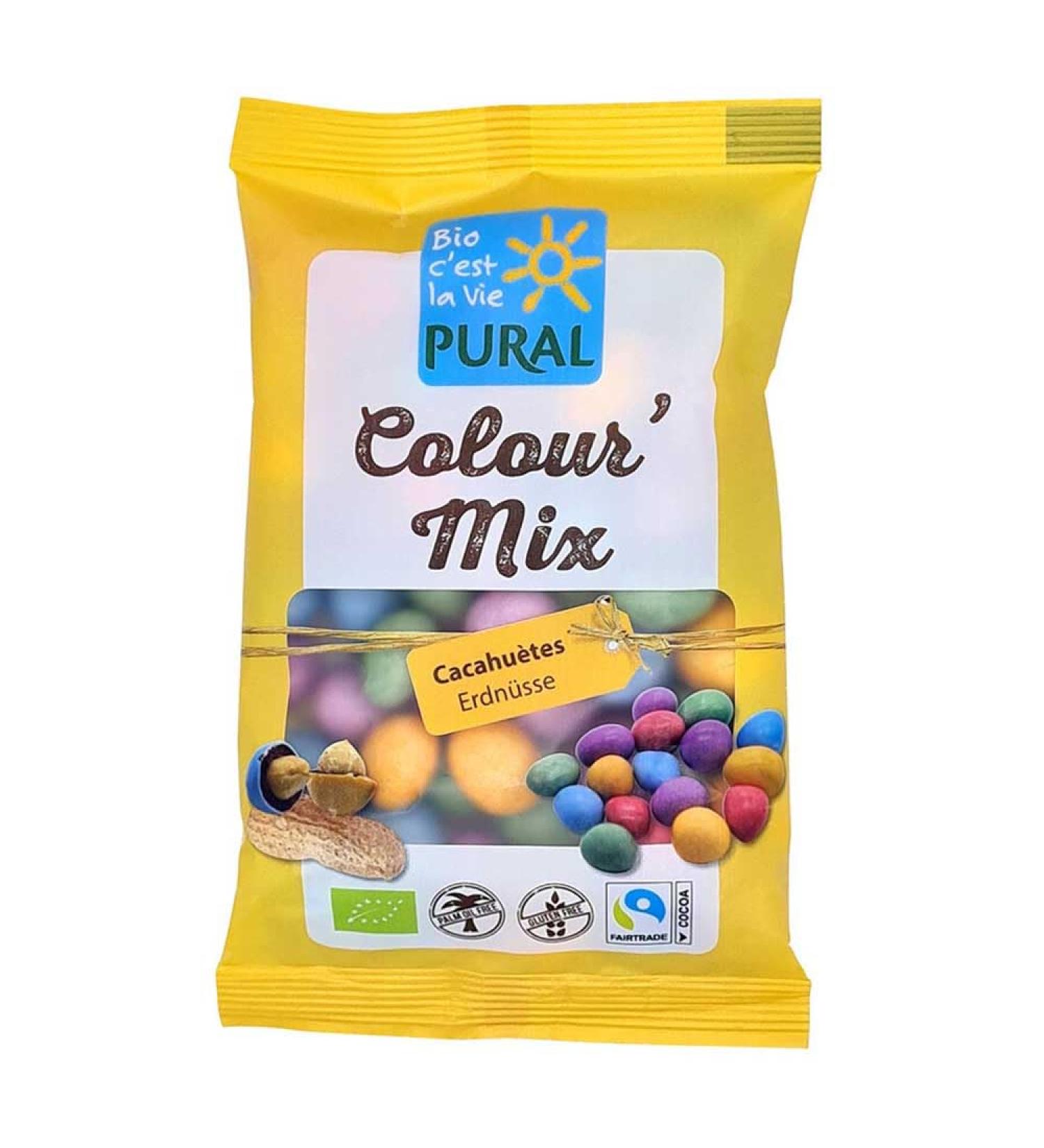 Pural Pural Colour' Mix Peanuts 100g (Pack of 4)