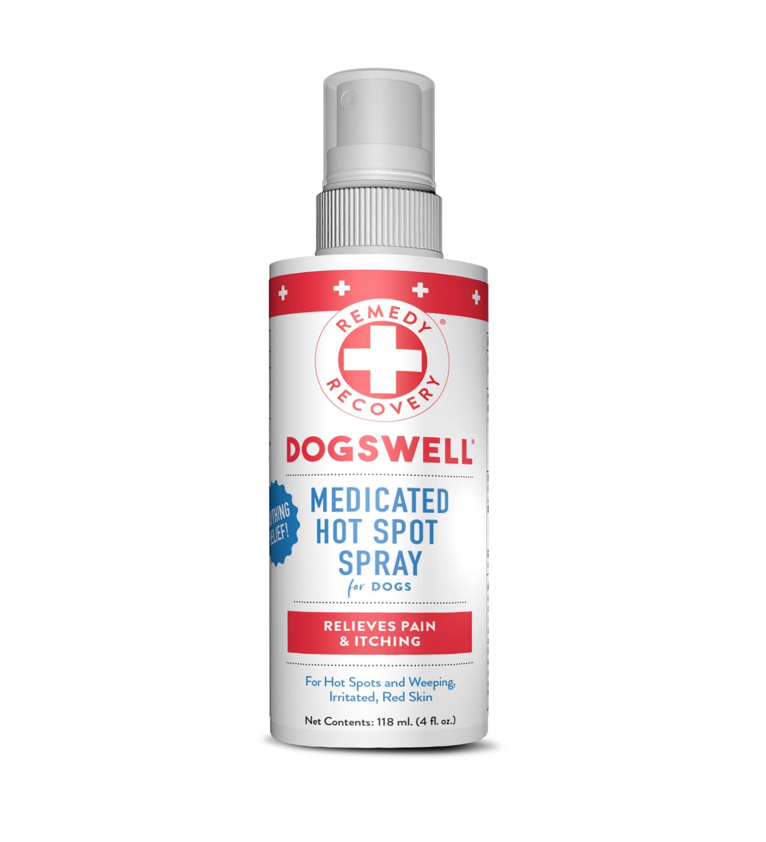 Remedy + Recovery Medicated Hot Spot Spray for Dogs 4oz | Soothing Relief for Skin Irritations - Buy Online on GoSupps.com