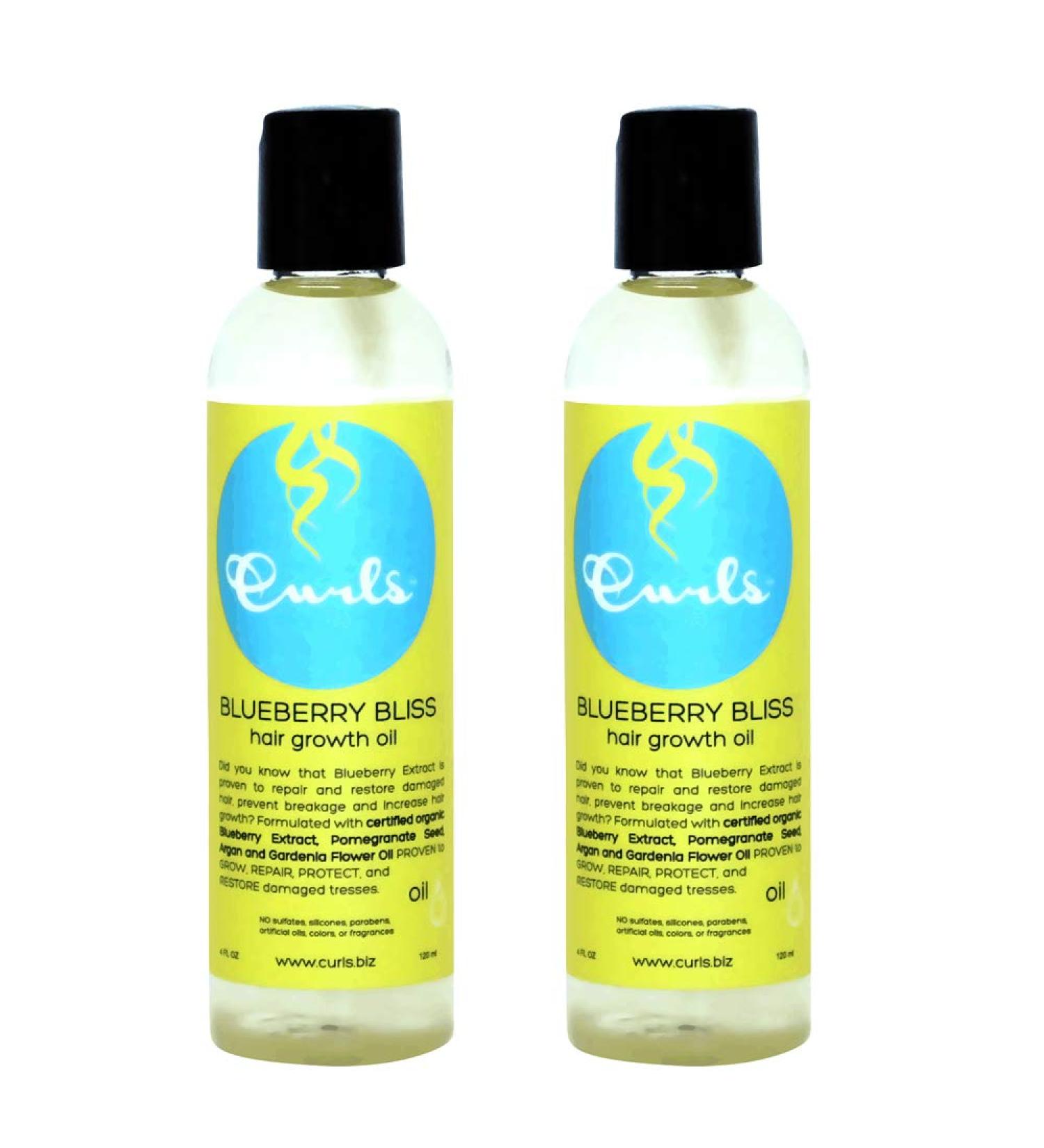 Curls Blueberry Hair & Scalp Oil 4oz (Pack of 2) - Nourishing Formula for Healthy Hair Growth - Buy Online on GoSupps.com