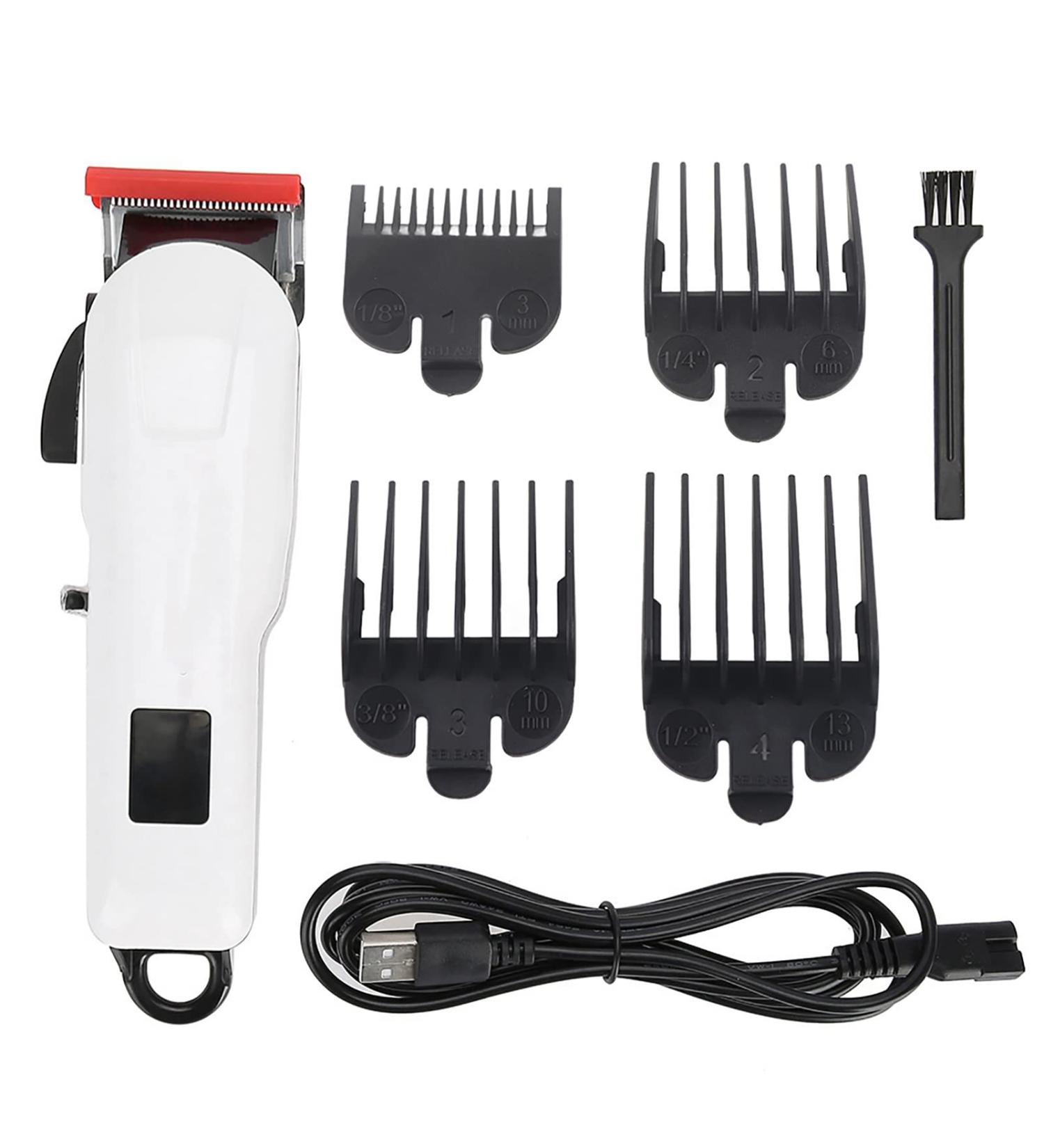 KUIKUI Wireless USB Hair Clipper Trimmer - Effortlessly Cut Hair with Durable Steel Blade Limit Comb Control Strong Motor Wireless Design and Ergonomic Grip. - Buy Online on GoSupps.com