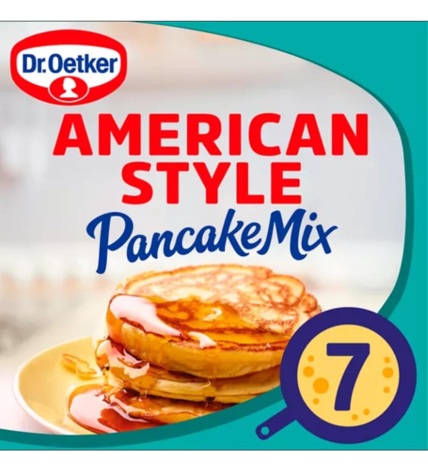 Dr. Oetker | Pancake Mix American Style 210g | Quick & Easy | Just Add Milk | Makes 7 Pancakes | Suitable for vegetarians. - Buy Online on GoSupps.com