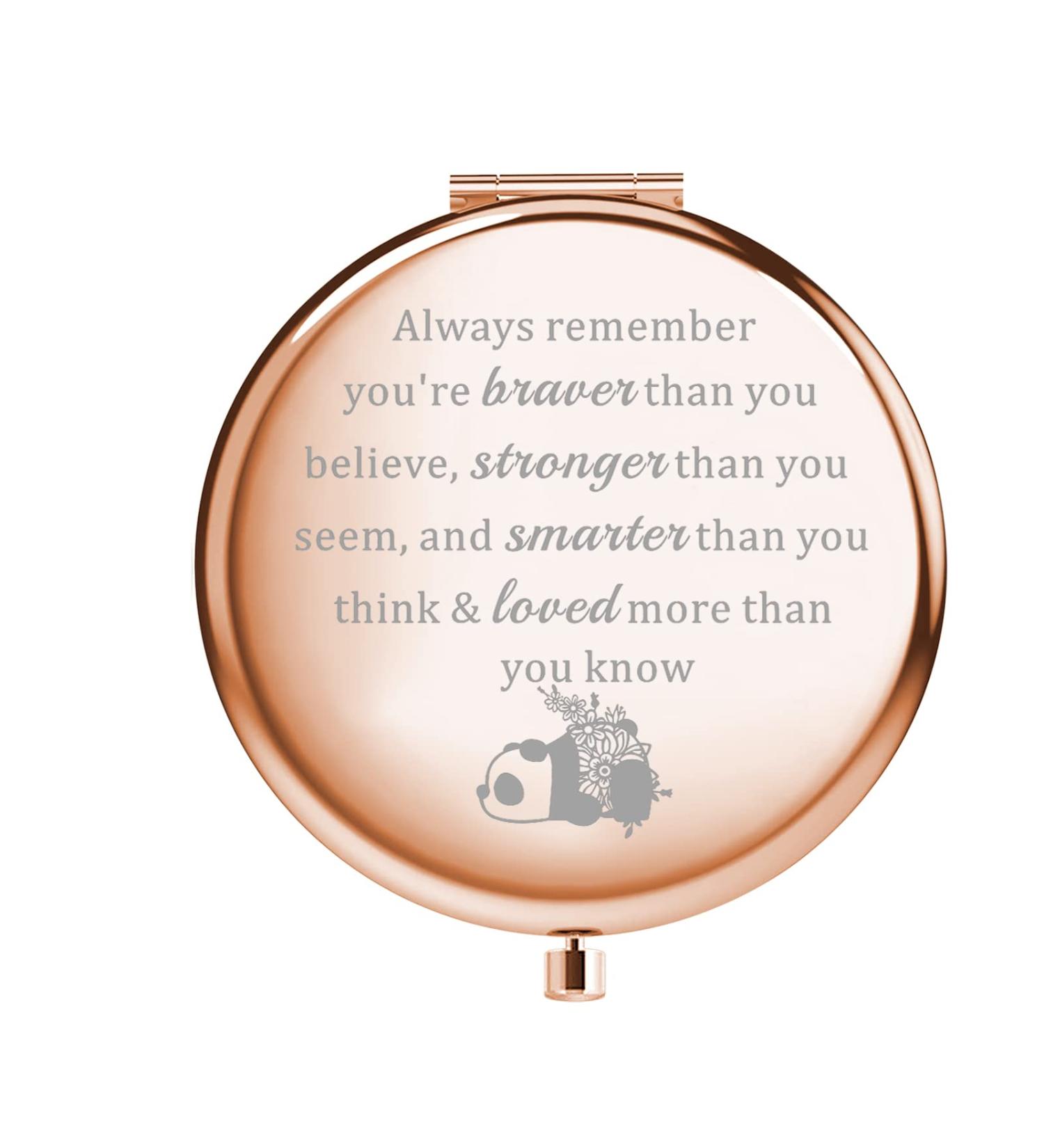 WSNANG Panda Compact Mirror - Cute Animal Lover Gift (Rose Gold) - Buy Online on GoSupps.com