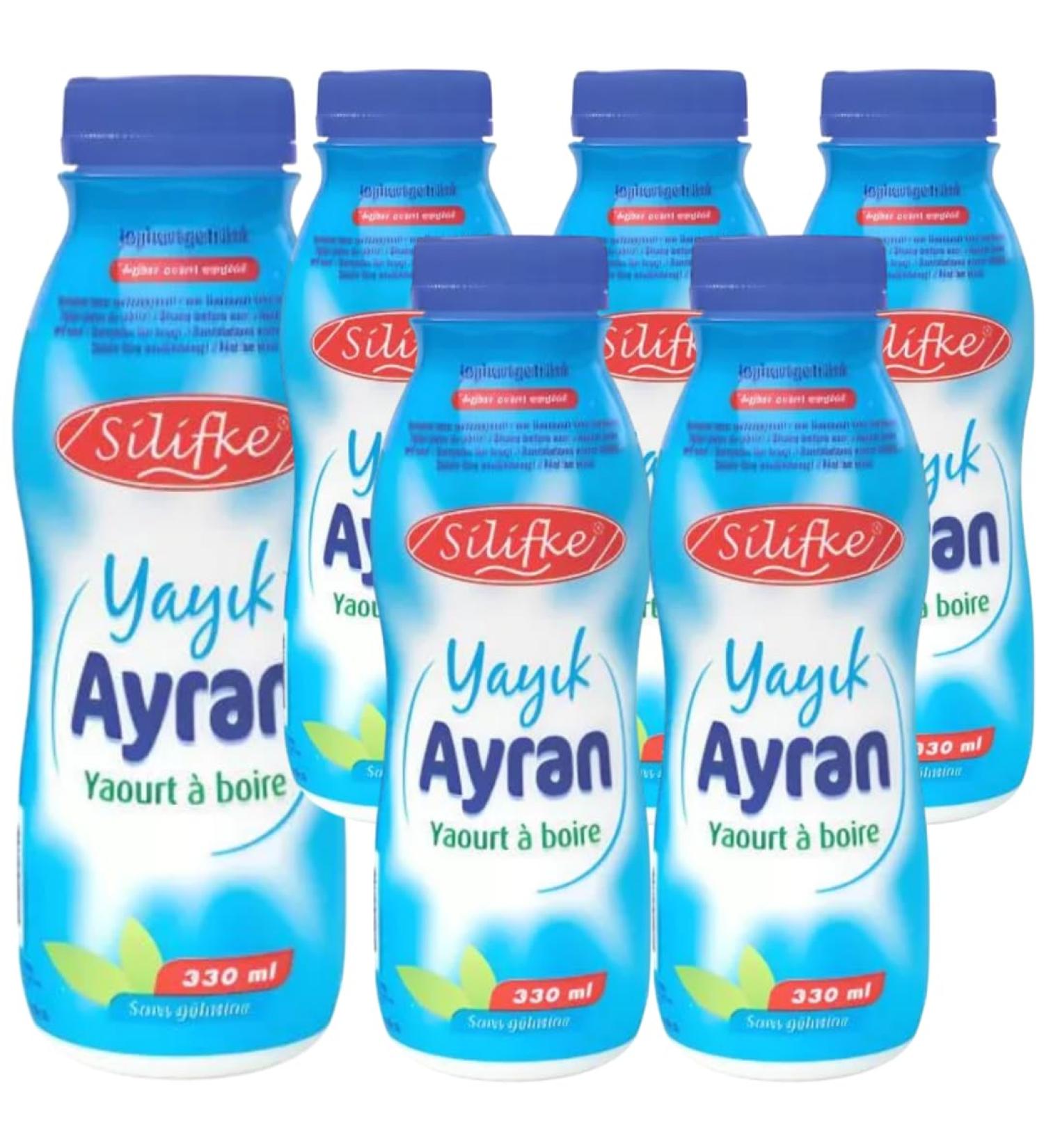 poof Silifke Ayran Yogurt drink with milk practical and refreshing 330 ml 6 pieces - Buy Online on GoSupps.com