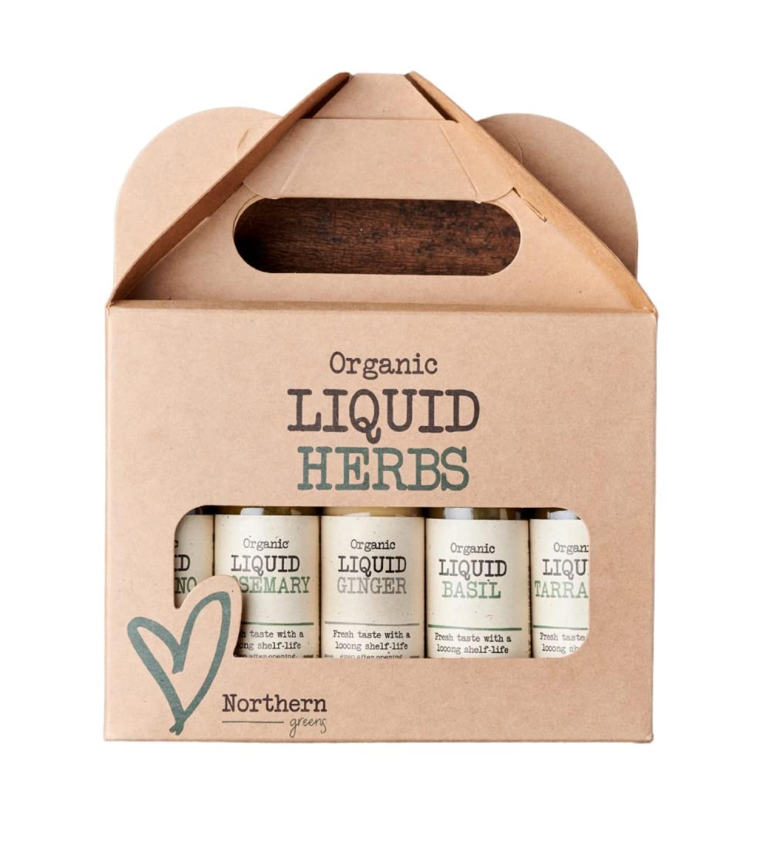 Organic Liquid Herbs Gift Box - 10 x 40ml Bottles - Buy Online on GoSupps.com