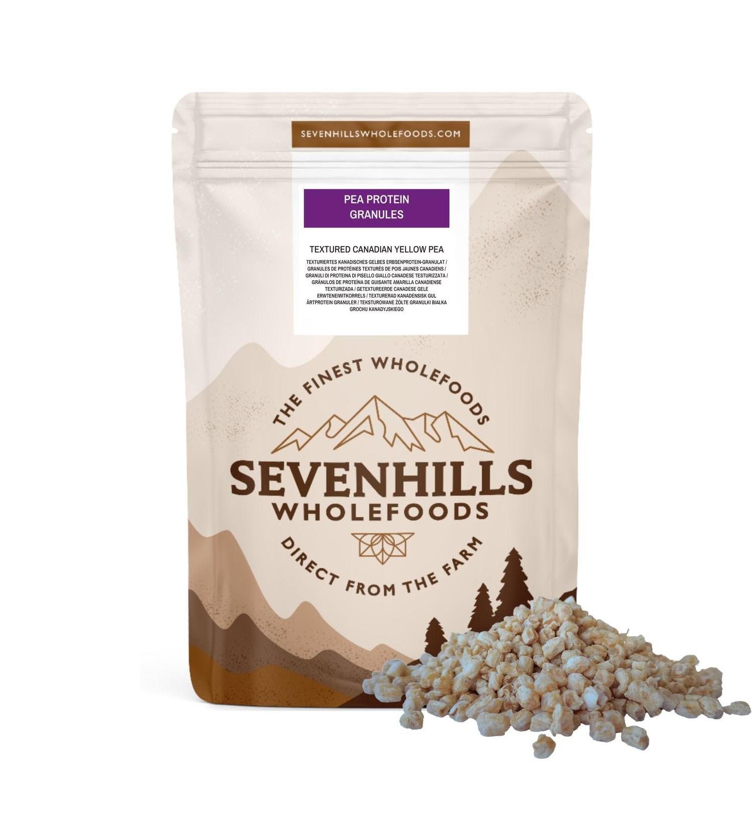 Sevenhills Wholefoods Textured Pea Protein Granules (70%) - Vegan Meat Substitute 200g - Buy Online on GoSupps.com