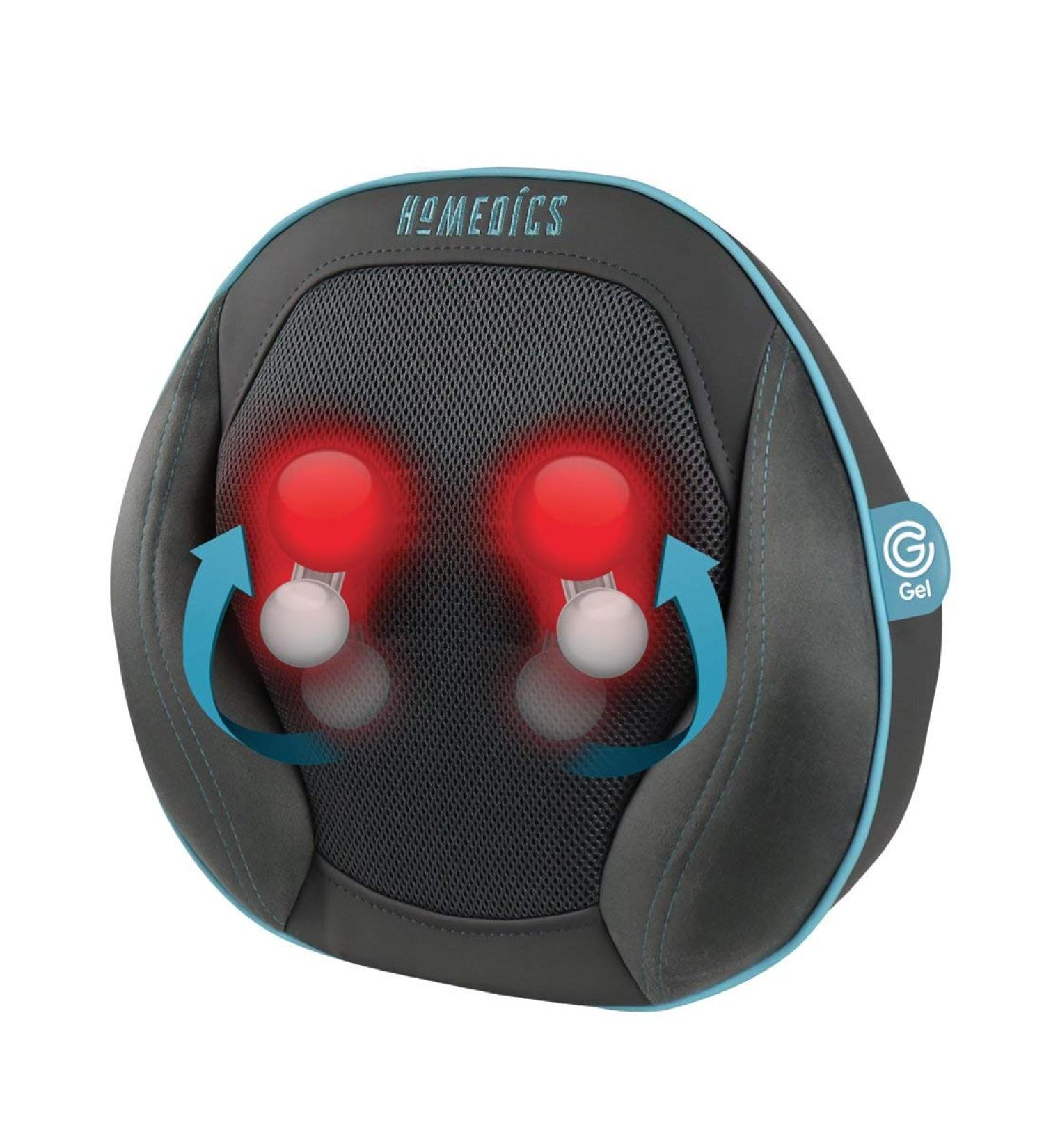 Shop Homedics Gel Massage Pillows - Deep Shiatsu Massage with Heat for Back Neck & Shoulders | Targeted Relief Anytime - Buy Online on GoSupps.com