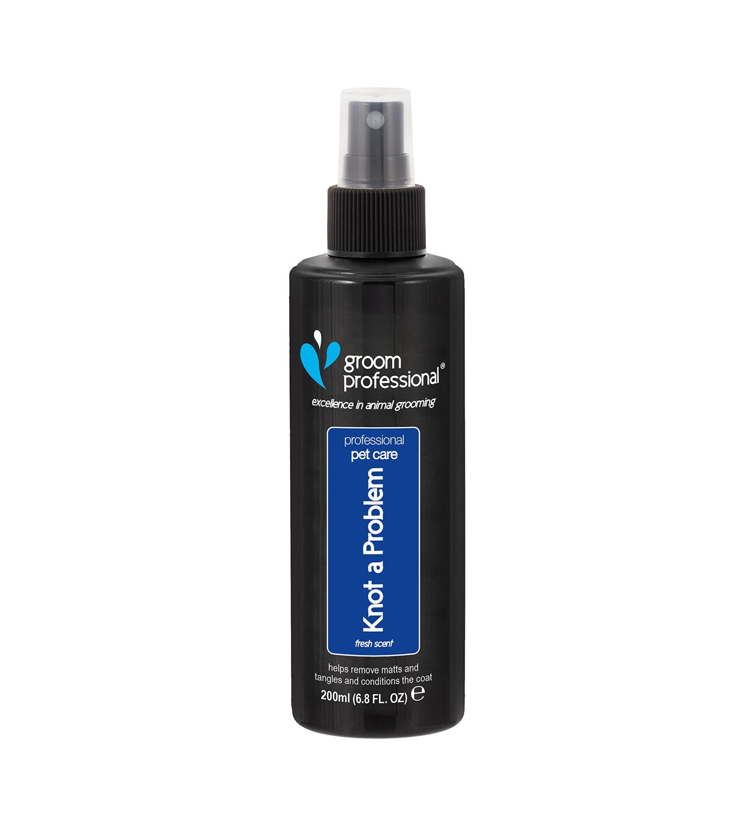 GROOM Professional Knot A Problem Disorder spray for dogs - Dog renewal confusion spray for matted fur - solves nodes & matters - helps to remove feather - gives shine 1 liter