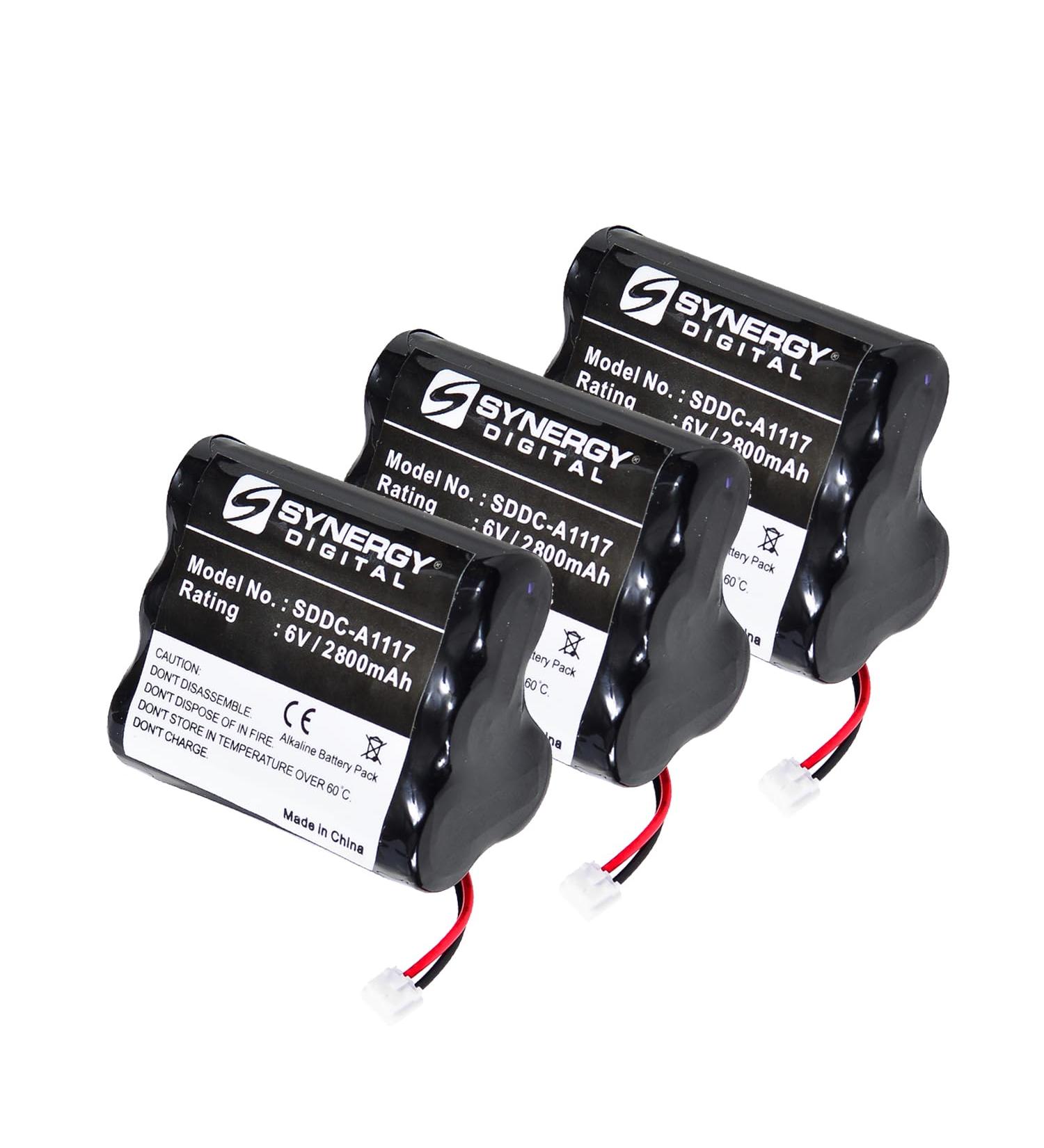 Synergy Digital Door Lock Batteries - 6V Alkaline 2800 mAh Compatible with Saflok A28310 3-Pack - International Shipping Available - Buy Online on GoSupps.com