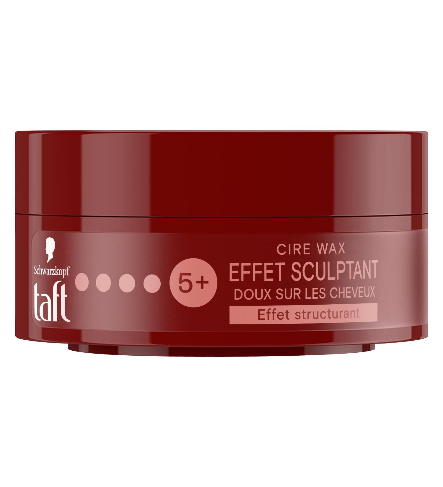 Schwarzkopf - Taft - Cire Wax - Men's Hair Wax - Sculpting Effect - Strong Hold - Long Lasting - 24h Hold - Hair Styling - 75 ml Jar - Buy Online on GoSupps.com