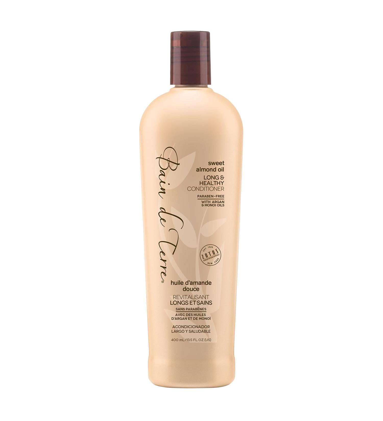 Bain de Terre Long & Healthy Shampoo and Conditioner with Sweet Almond Oil | Paraben Free | 13.5 Fl Oz - Promotes Long & Growing Hair with Argan & Monoi Oils - Buy Online on GoSupps.com
