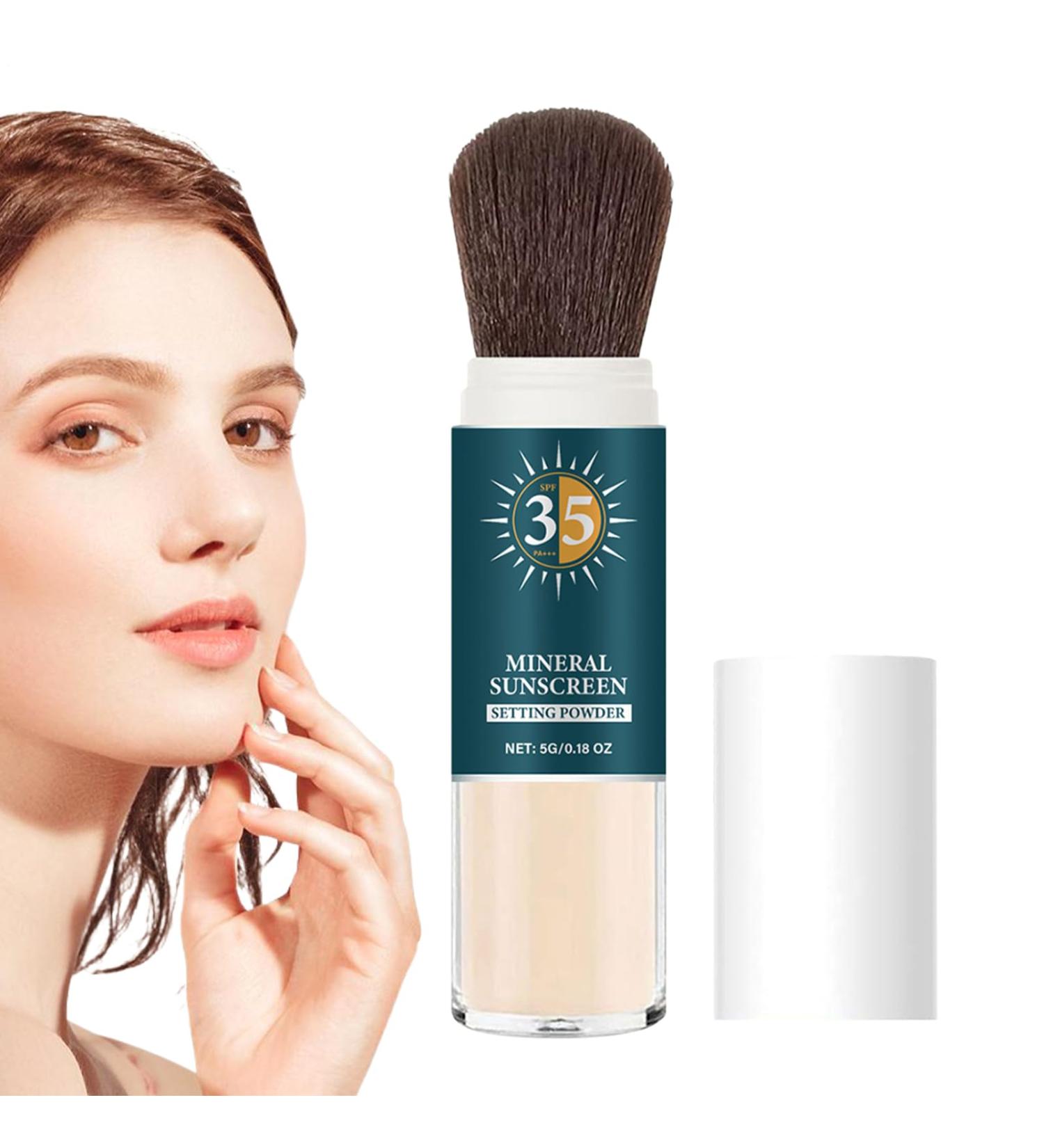  G n rique Sunscreen Powder Finishing Makeup Setting Formula 1.14x1.14x4.53 Inch Long Lasting Matte Effect & Oil Control Lightweight Facial Skin Protector for Women and Daily Wear Beauty - Buy Online on GoSupps.com