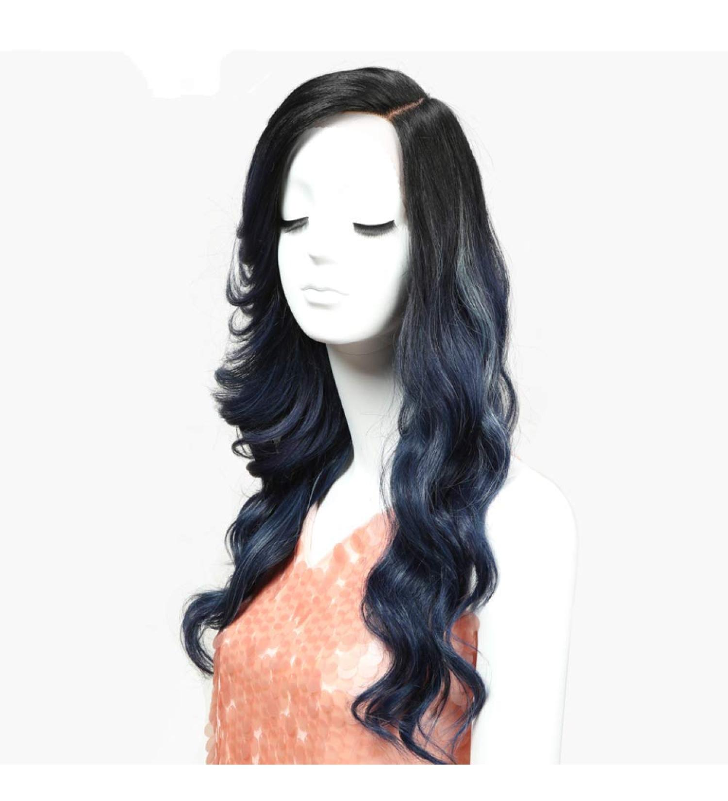 SHIYID Lace Front Wig - Synthetic Loose Wave Long Side Part Wigs for Black Women | Heat Resistant African American Hair - Buy Online on GoSupps.com